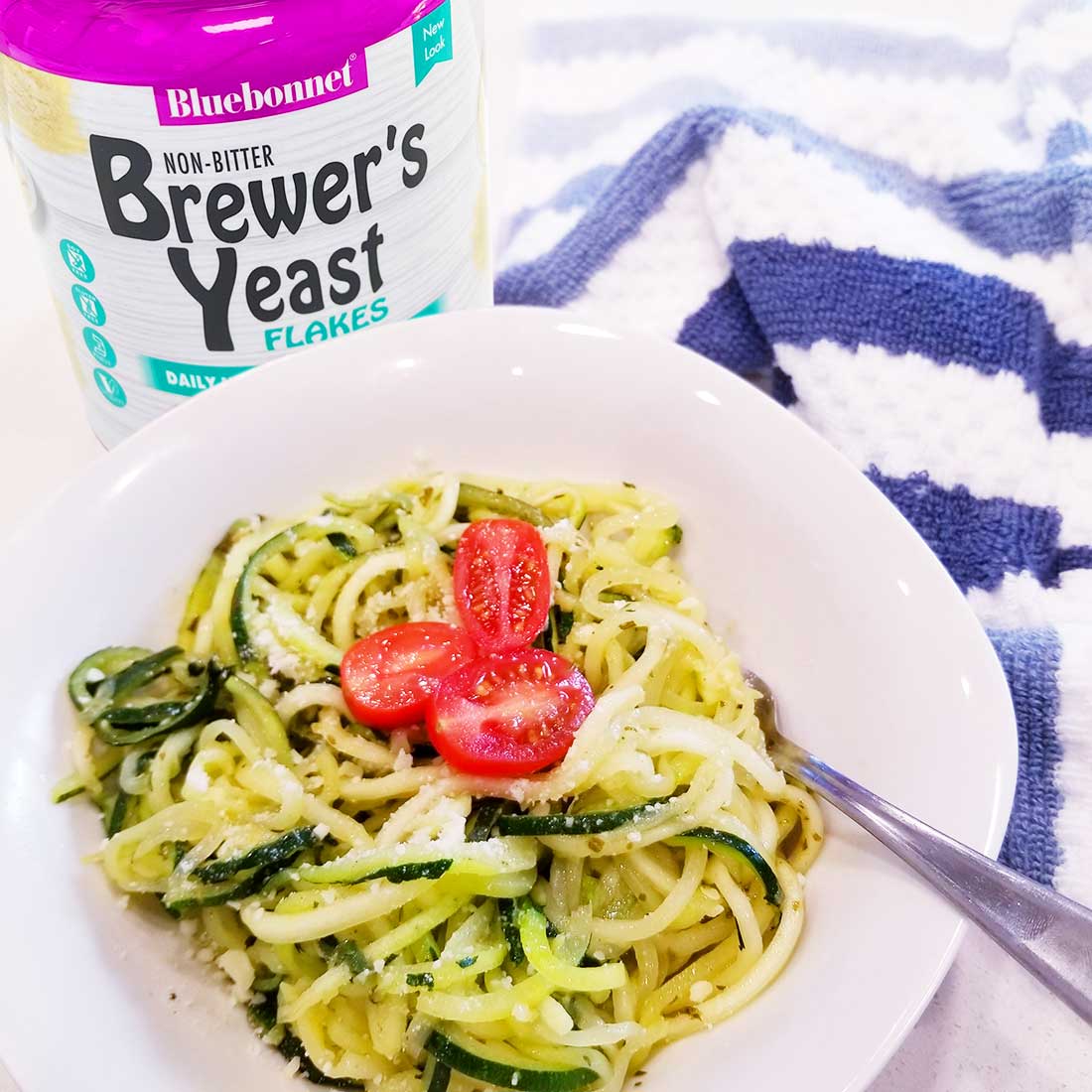 Brewer's Yeast Zucchini Pasta