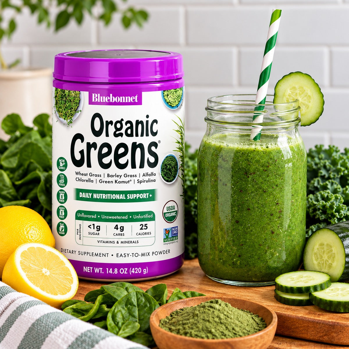Green Juice with Organic Greens