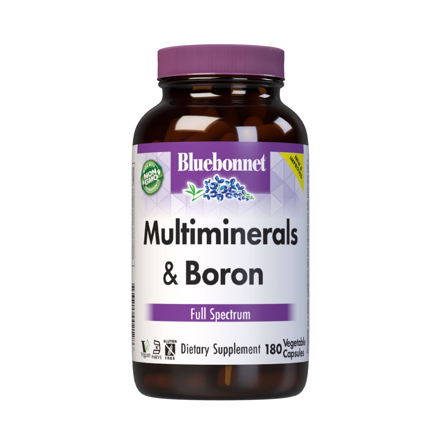 Multiminerals and Boron 180 vegetable capsules (with iron). Full spectrum dietary supplement. #size_180 count