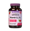 Earthsweet chewables Vitamin D3 K2 specially formulated with 125 mcg (5000 iu) vitamin d3 from lanolin and 100 mcg vitamin k2 from natto in a delicious raspberry flavor and sweetened with EarthSweet, a proprietary sweetening mix of fruit powders and cane sugar crystals to help support immune function, mood, and heart health. #size_60 count
