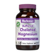 Bluebonnet's Buffered Chelated Magnesium 60 Vegetable Capsules are formulated with chelated magnesium bisglycinate buffered with magnesium oxide to increase the pH (alkalinity) to make it gentle on the digestive tract. #size_60 count