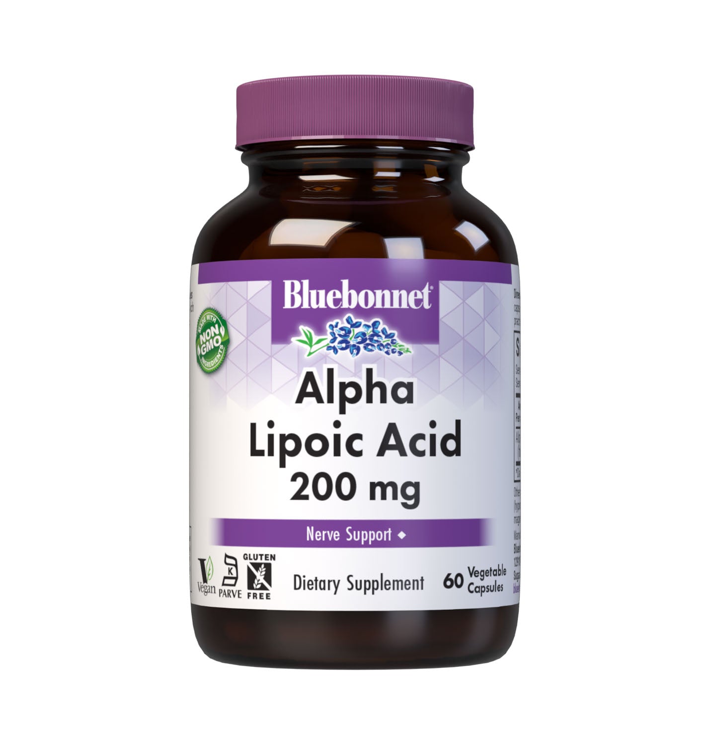Bluebonnet’s Alpha Lipoic Acid 200 mg 60 Vegetable Capsules are formulated with alpha lipoic acid from thiotic acid. Alpha lipoic acid is a unique antioxidant that is both fat-soluble and water-soluble, and is known for its free radical scavenger activity. #size_60 count