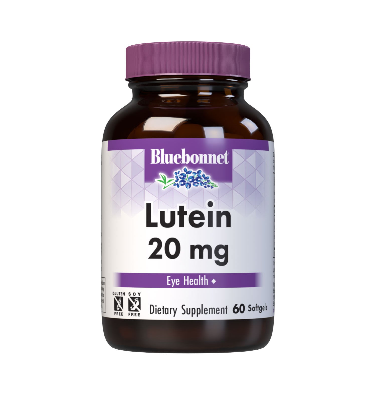 Bluebonnet’s Lutein 20 mg 60 Softgels are formulated with lutein and zeaxanthin from marigold flower extract. Lutein and zeaxanthin are carotenoids found in fruits and vegetables that support optimal eye health. #size_60 count