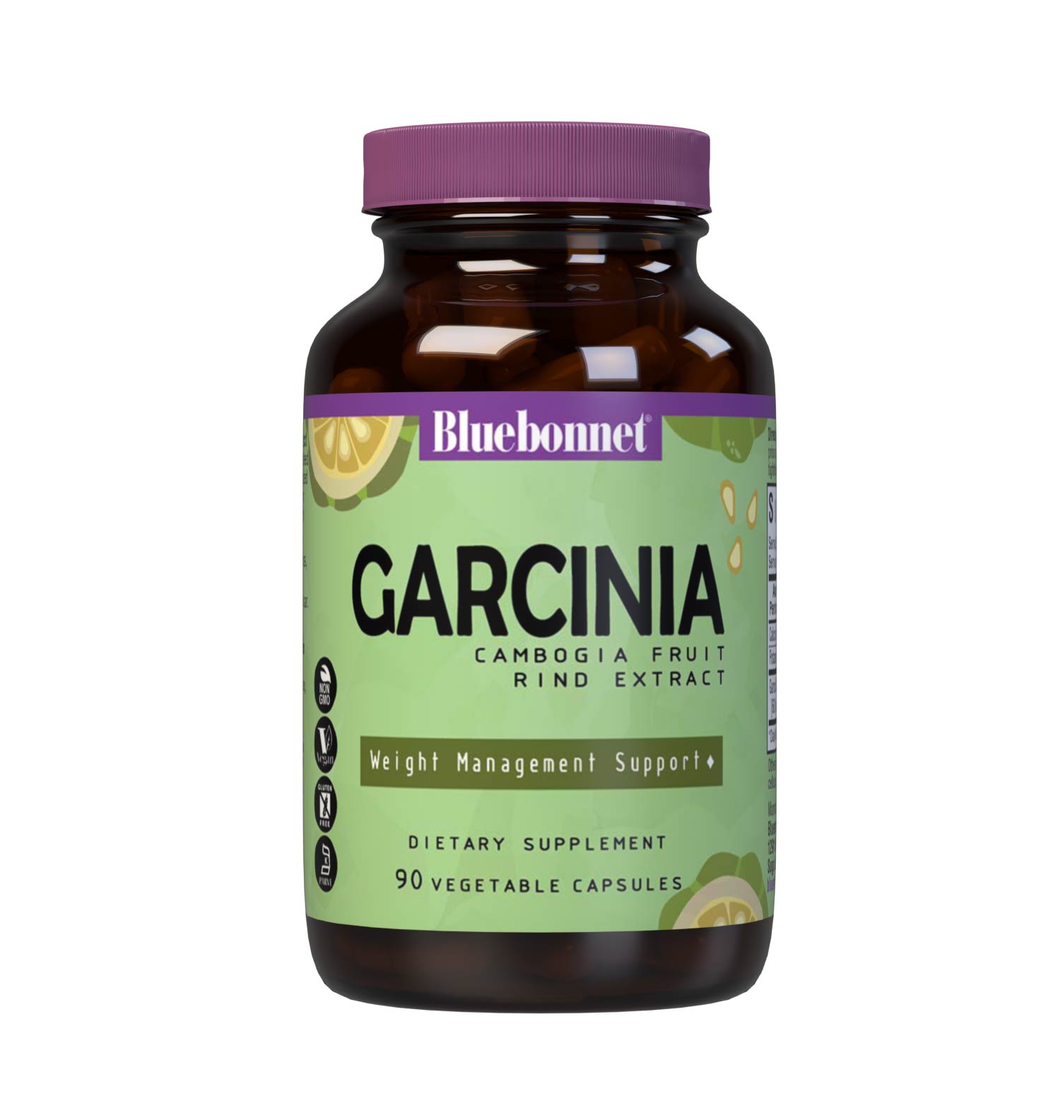 Bluebonnet’s Super Fruit Garcinia Cambogia Fruit Rind Extract 90 Vegetable Capsules are formulated with a patented Garcinia cambogia extract, known as Super CitriMax, that is standardized for 60% hydroxycitric acid (HCA). When combined with proper diet and exercise, HCA may support healthy weight management by inhibiting fat production, burning fat, and curbing appetite. #size_90 count