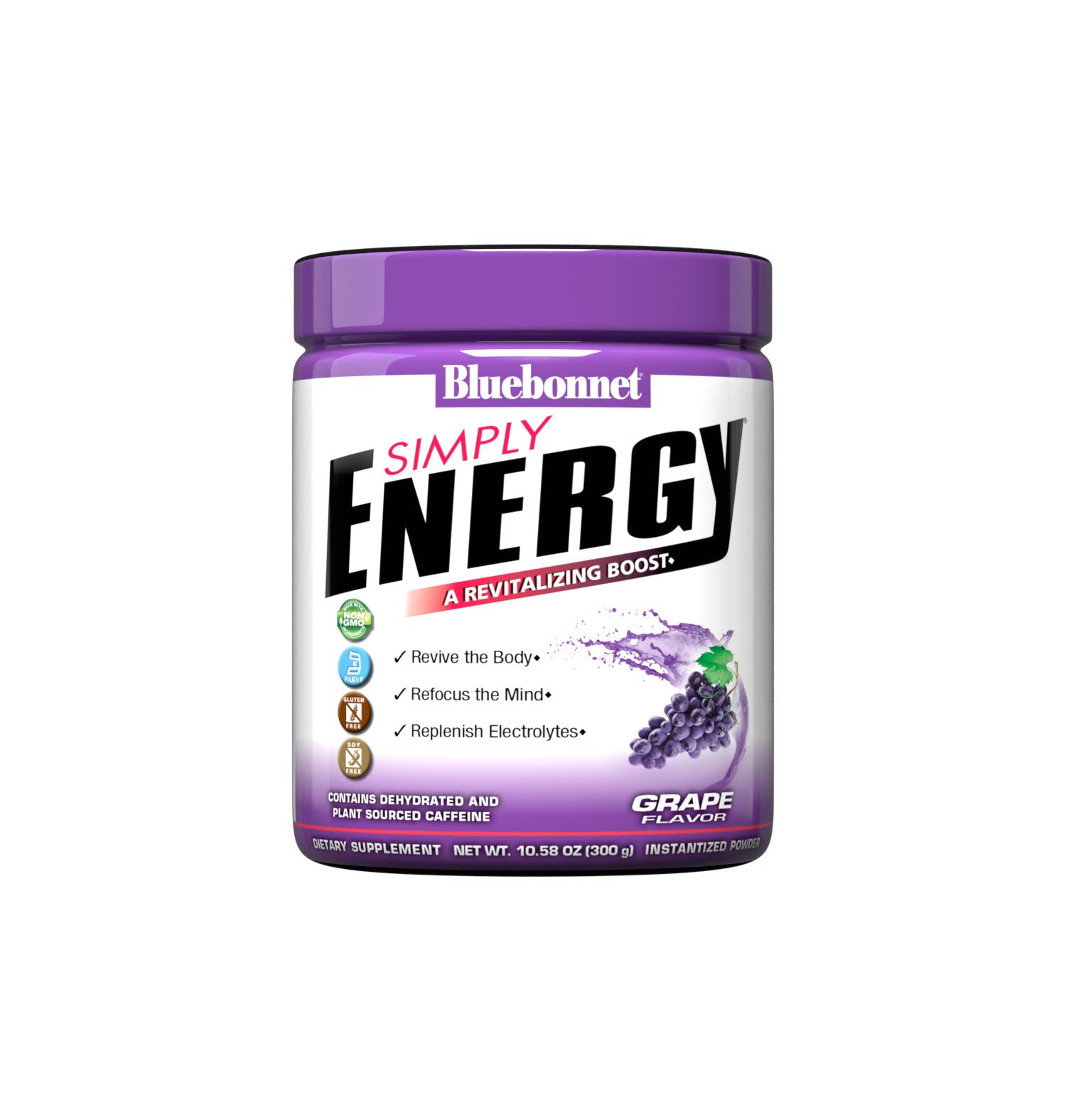 Simply Energy Powder is derived from a blend of herbal extracts, amino acids and electrolytes to help the body generate a wholesome surge of energy. The amino acids, L-arginine, L-citrulline and beta-alanine, have been incorporated to enhance blood flow, as well as theanine to help the mind reach optimal mental clarity. #size_10.58 oz