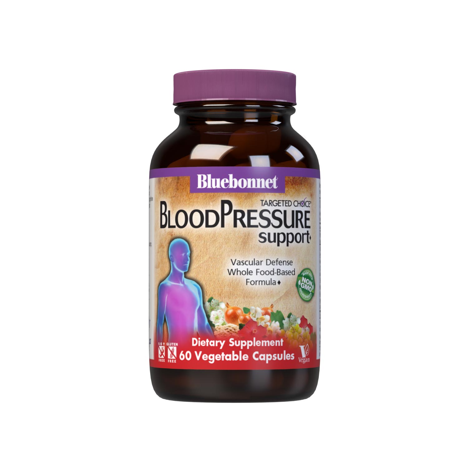 Bluebonnet’s Targeted Choice Blood Pressure Support 60 Vegetable Capsules are specially formulated with a unique blend of sustainably harvested or wildcrafted herbal/botanical extracts, the amino acids arginine and taurine, along with grape seed extract and CoQ10 to help support blood pressure levels that are already within the normal range. #size_60 count