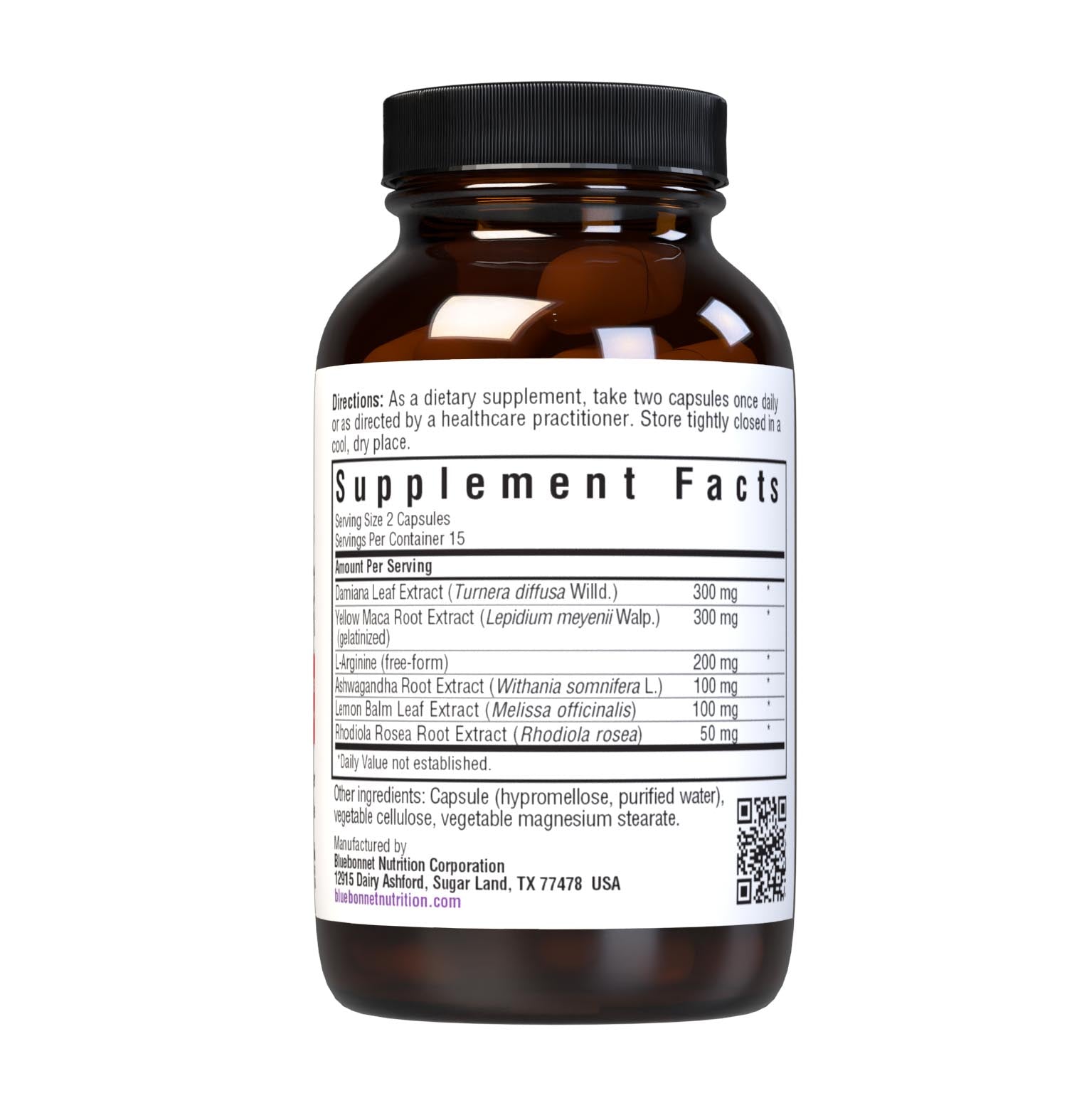 Bluebonnet’s Intimate Essentials For Her Sexual Response & Libido Boost Vegetable Capsules are specially formulated to help stimulate a woman’s sexual chemistry and intensify desire and libido. Supplement facts panel. #size_30 count