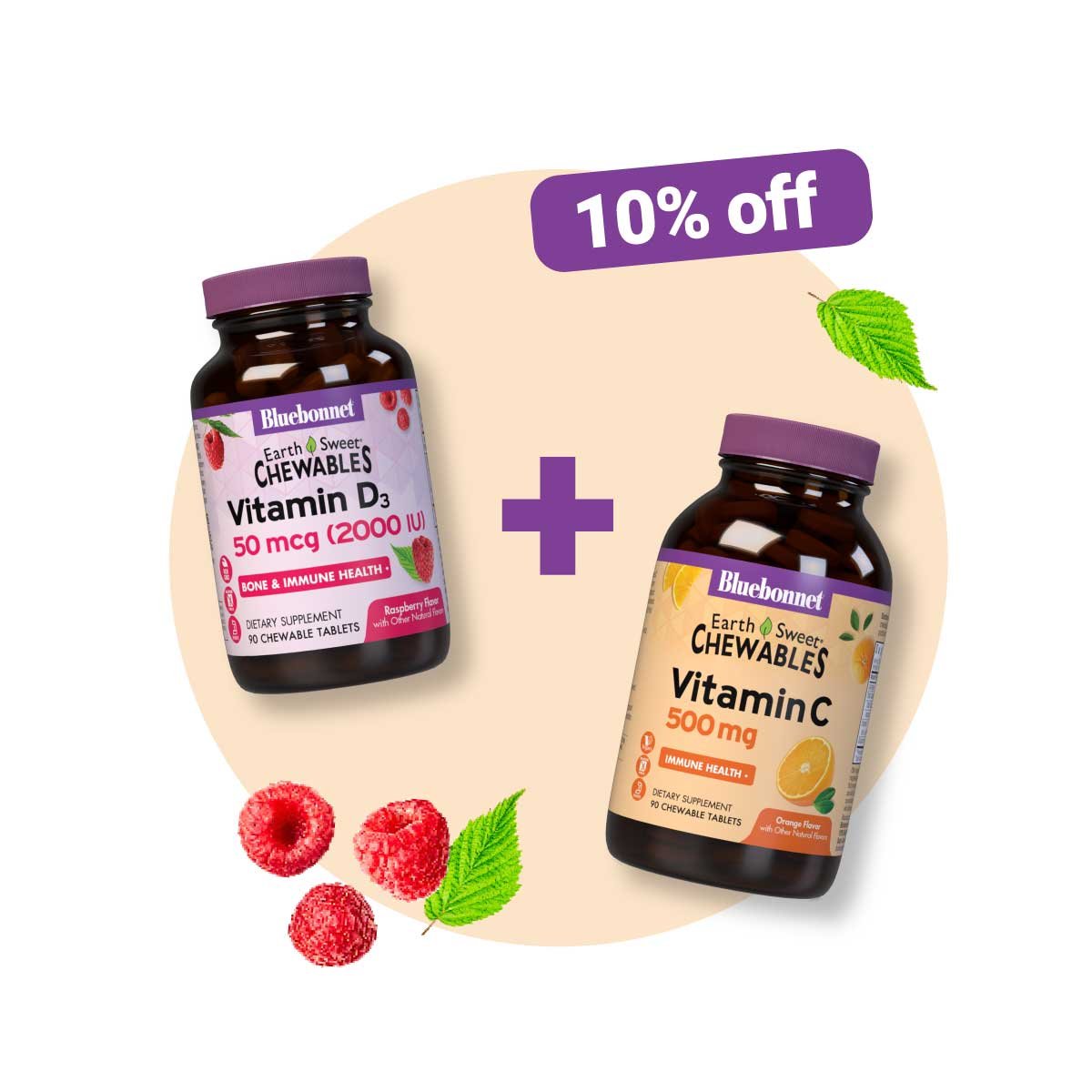 Buy ANY chewable vitamin D3 plus ANY additional chewable product and Save 10%!