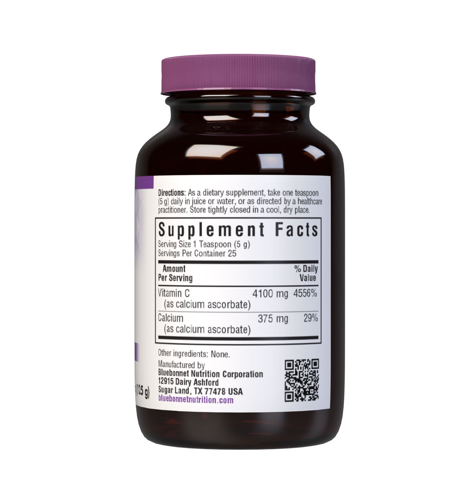 Bluebonnet’s Buffered C Crystals are formulated with buffered vitamin C from calcium ascorbate in its crystalline form to help support immune function. Calcium ascorbate is an excellent source of vitamin C for individuals who are sensitive to L-ascorbic acid, as well as calcium. Supplement facts panel. #size_4.4 oz