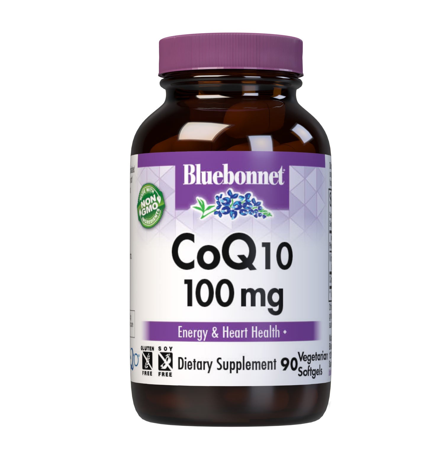 Bluebonnet’s CoQ10 30 mg 90 Vegetarian Softgels are formulated with the trans-isomer form of CoQ10 (ubiquinone) in a base of non-GMO sunflower oil along with vitamin E to support energy levels and cardiovascular health. #size_90 count