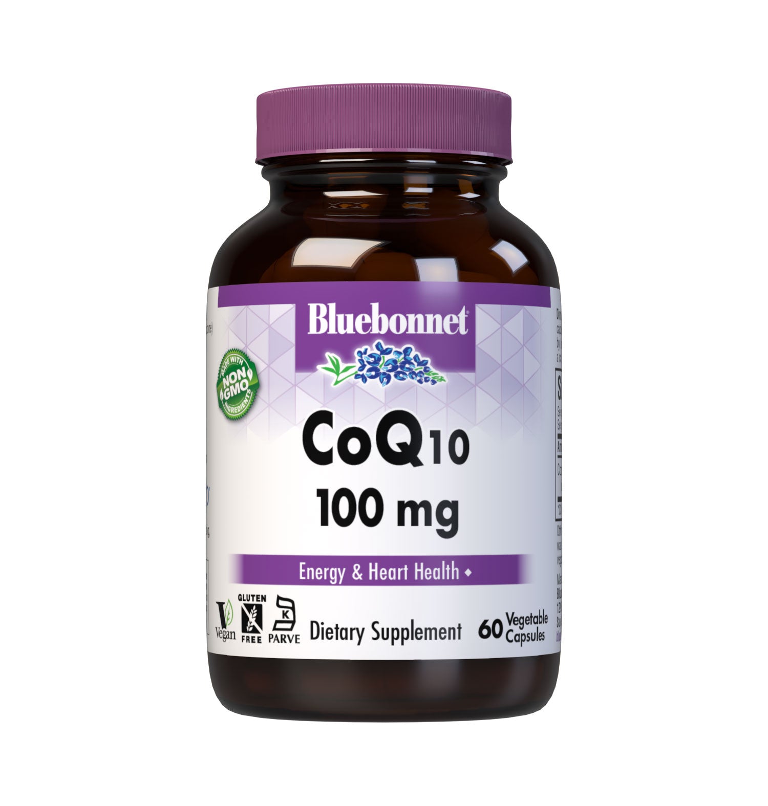 Bluebonnet’s CoQ10 100 mg 60 Vegetable Capsules provide 100% “trans-isomer” coenzyme Q10. Available in easy-to-swallow vegetable capsules for maximum assimilation and absorption. #size_60 count