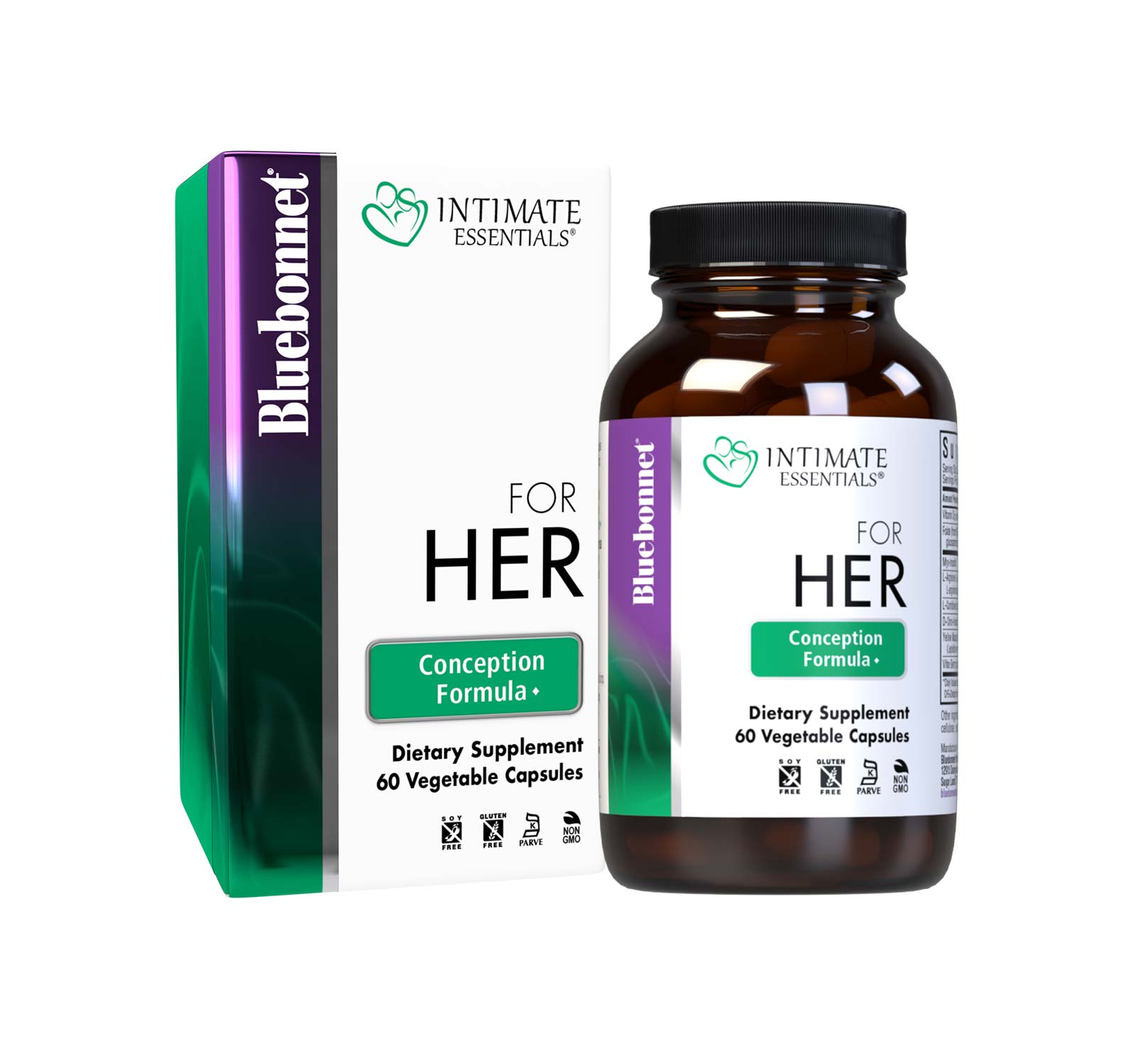 INTIMATE ESSENTIALS CONCEPTION FORMULA FOR Her, 60 Vegetable capsules #size_60 count