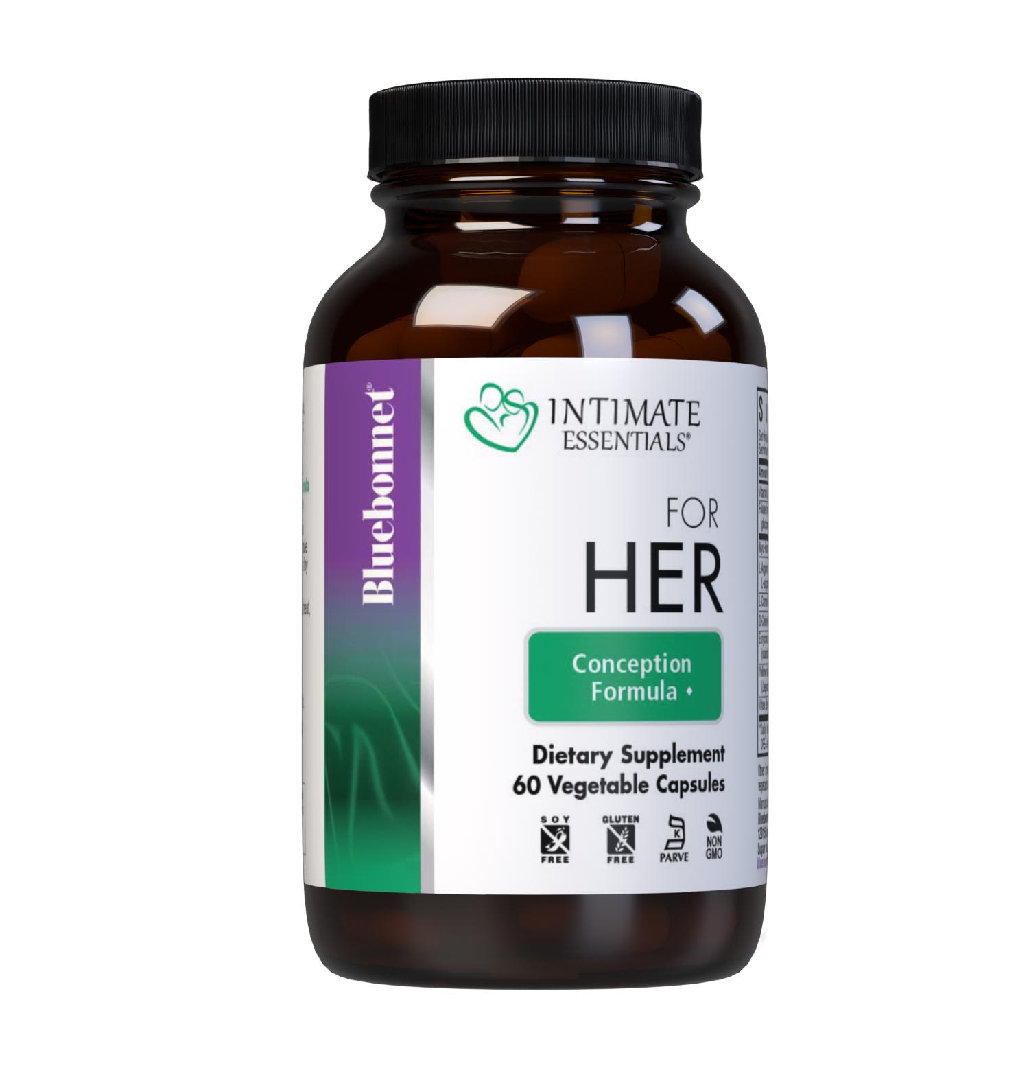 INTIMATE ESSENTIALS CONCEPTION FORMULA FOR Her, 60 Vegetable capsules, Daily Nutrition for: Fertility support, Balance hormone levels, Support ovulation and egg quality #size_60 count
