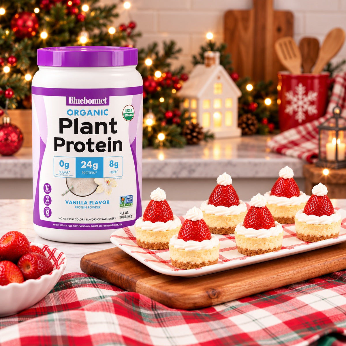Mini Plant Protein Cheesecakes