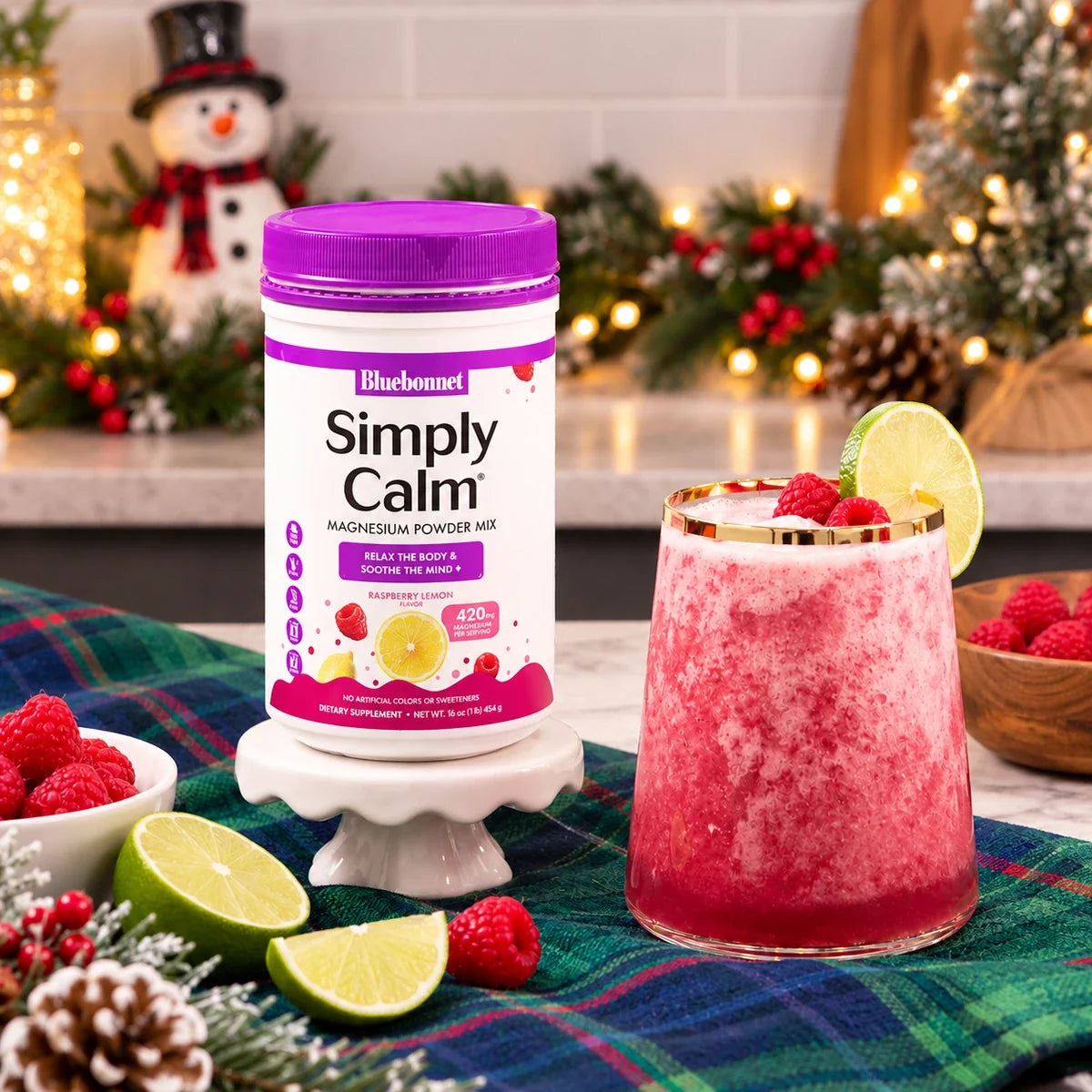 Raspberry Lemon Magnesium Mocktail