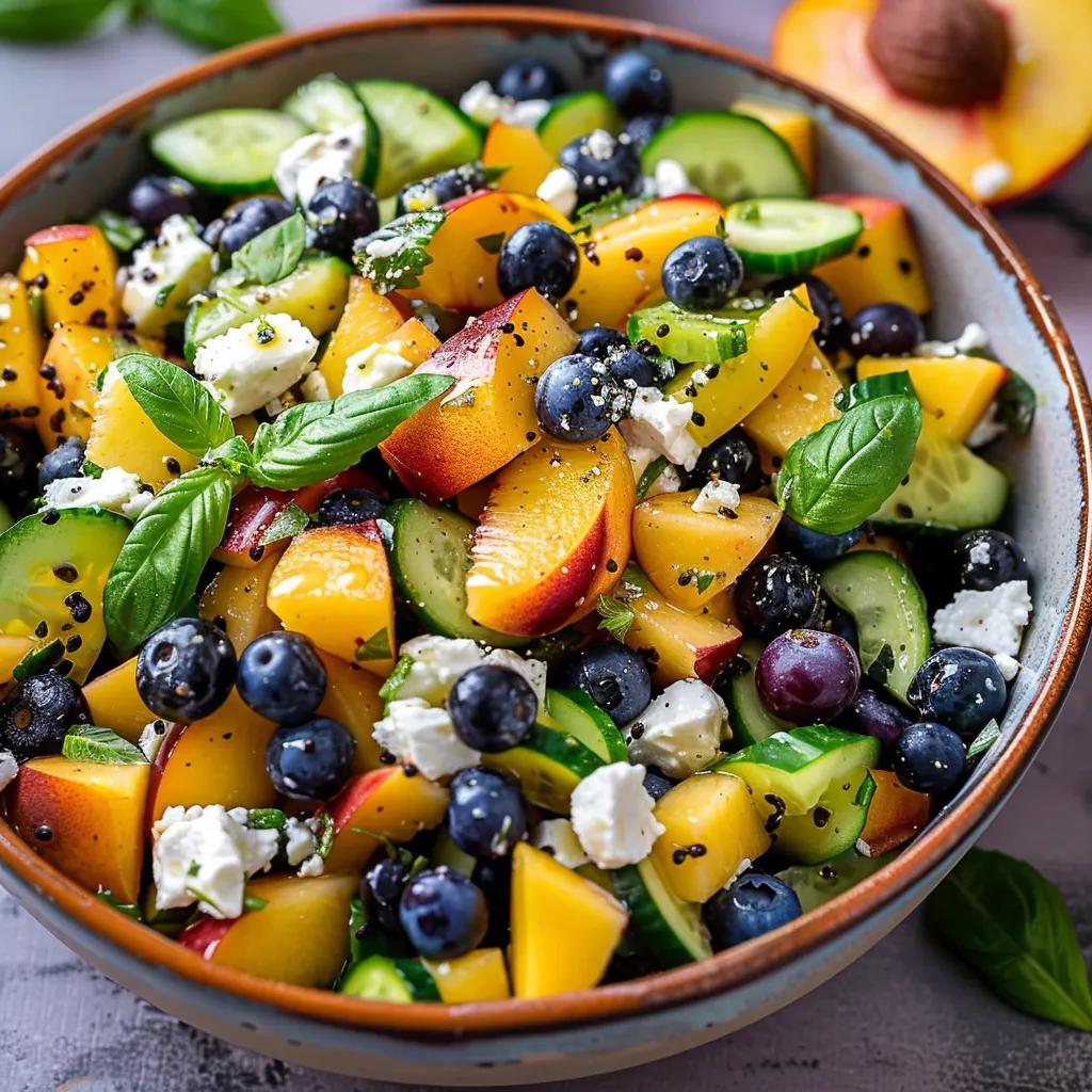 Fresh Summer Salad with Nutritional Yeast & Lemon Dressing
