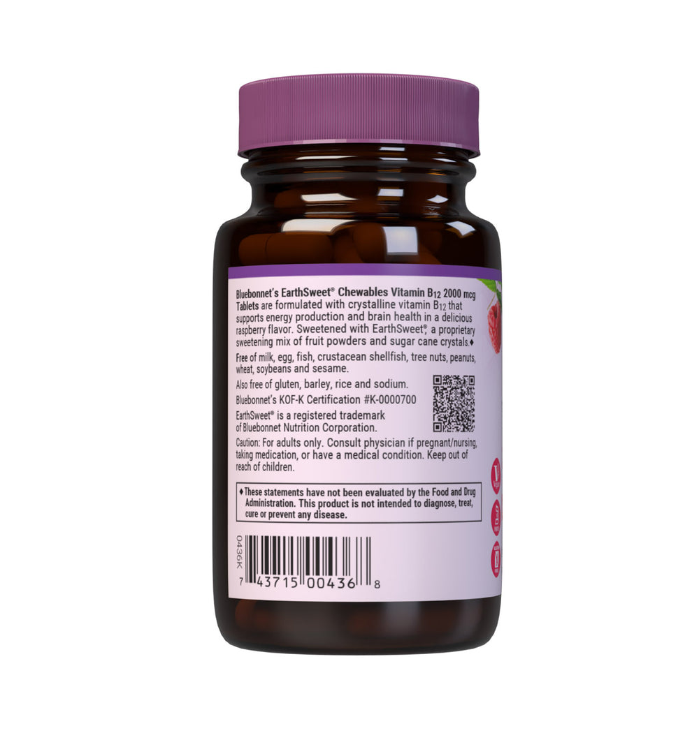 EARTHSWEET CHEWABLES VITAMIN B12 2000 mcg
