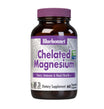 Bluebonnet's Chelated Magnesium Bisglycinate 60 Vegetable Capsules are formulated with 200 mg per serving of elemental magnesium from fully reacted magnesium bisglycinate, an amino acid chelate mineral from Albion that supports energy production and is critical for enzyme function. #size_60 count