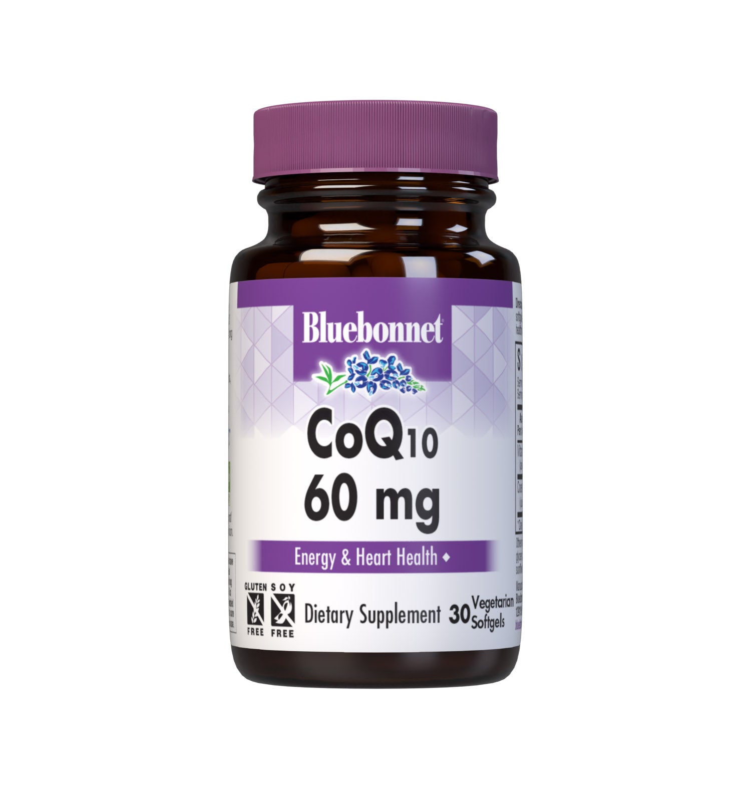 Bluebonnet’s CoQ10 60 mg 30 Vegetarian Softgels are formulated with the “trans-isomer” form of ubiquinone from Kaneka, the world’s largest manufacturer of premium-quality Coenzyme Q-10, in a base of non-GMO sunflower oil plus vitamin E to enhance stability. CoQ10 promotes antioxidant protection and cardiovascular health. #size_30 count