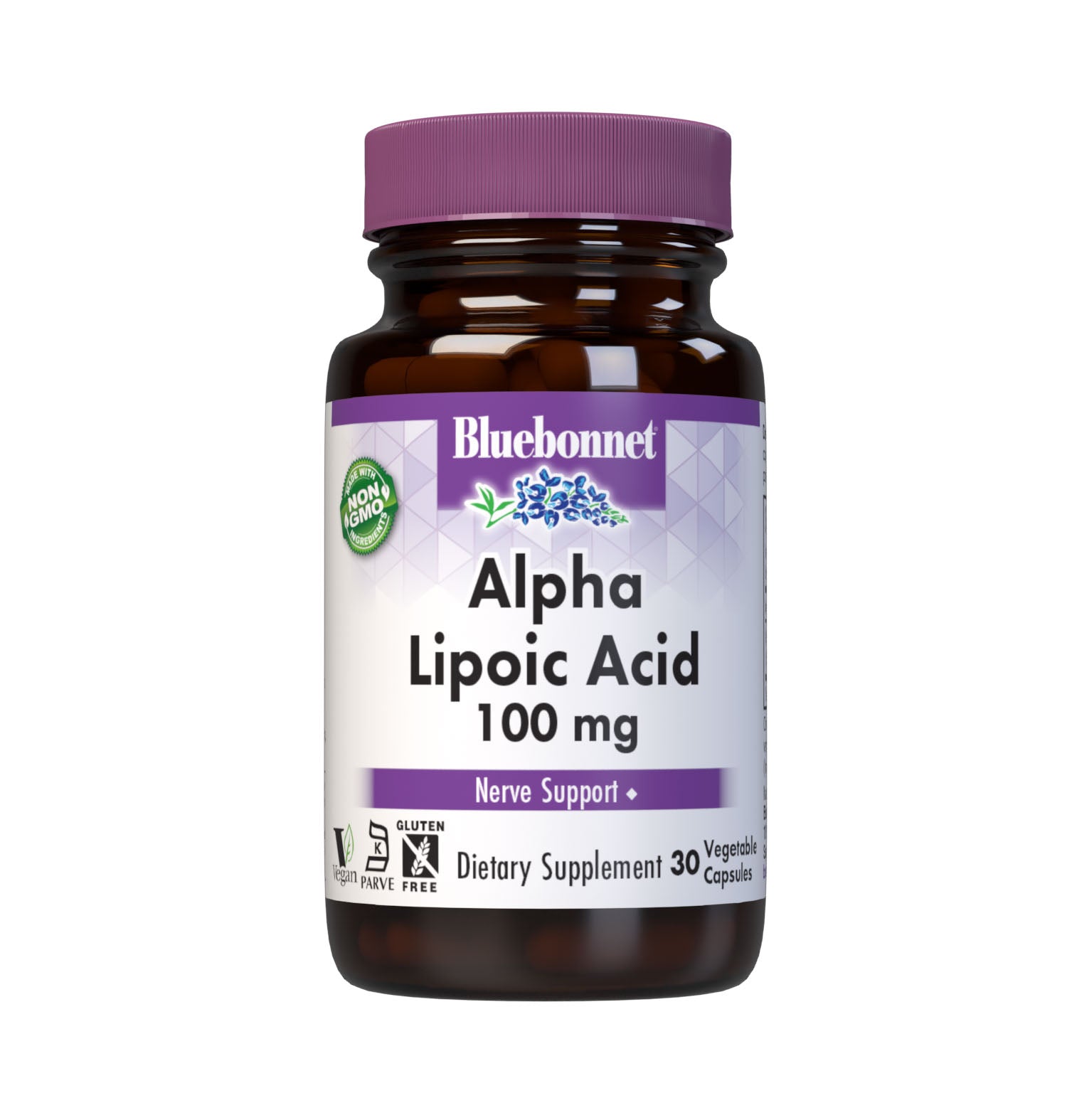 Bluebonnet’s Alpha Lipoic Acid 100 mg 30 Vegetable Capsules are formulated with alpha lipoic acid from thiotic acid. Alpha lipoic acid is a unique fat-soluble and water-soluble nutrient that is known for its free radical scavenger activity. #size_30 count