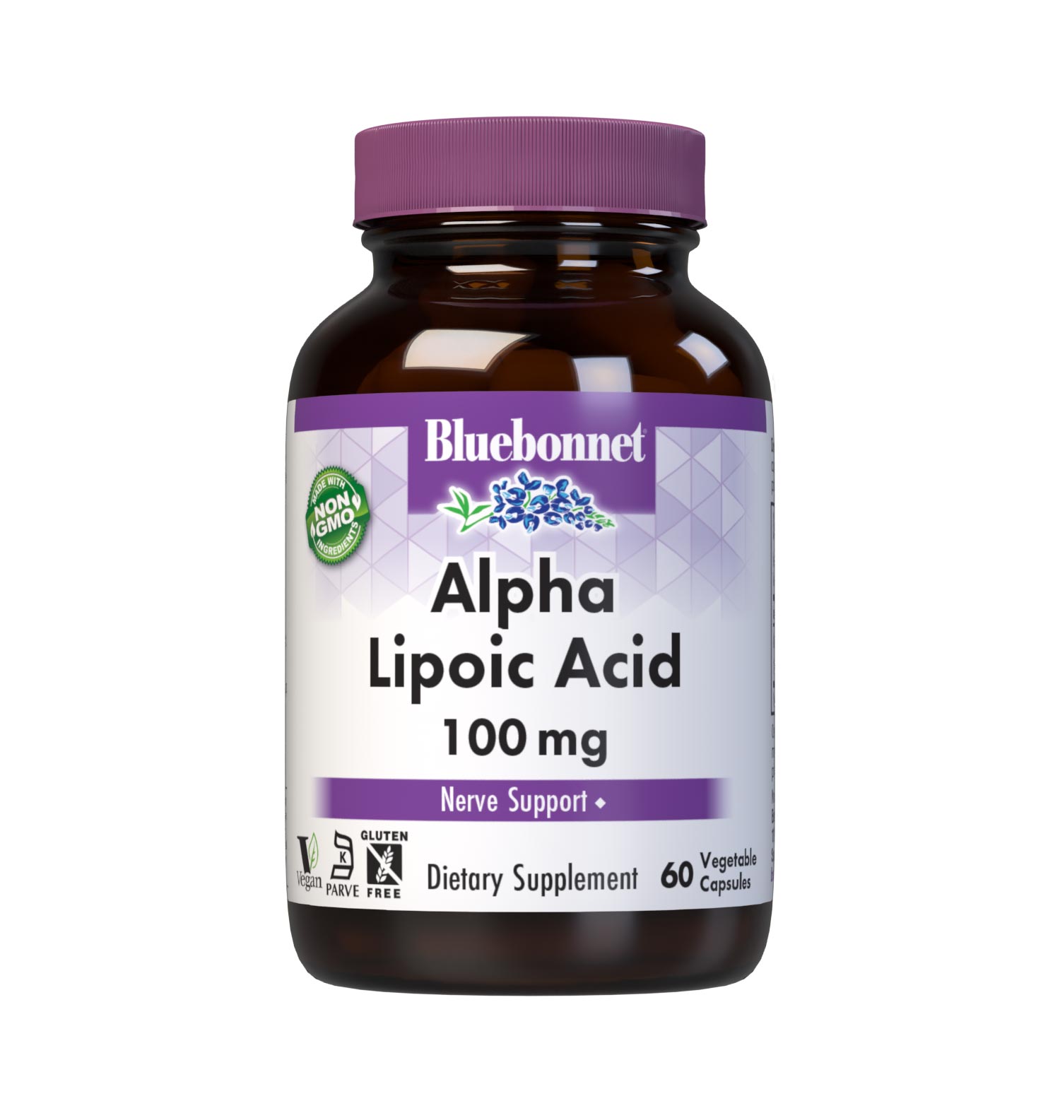 Bluebonnet’s Alpha Lipoic Acid 100 mg 60 Vegetable Capsules are formulated with alpha lipoic acid from thiotic acid. Alpha lipoic acid is a unique fat-soluble and water-soluble nutrient that is known for its free radical scavenger activity. #size_60 count