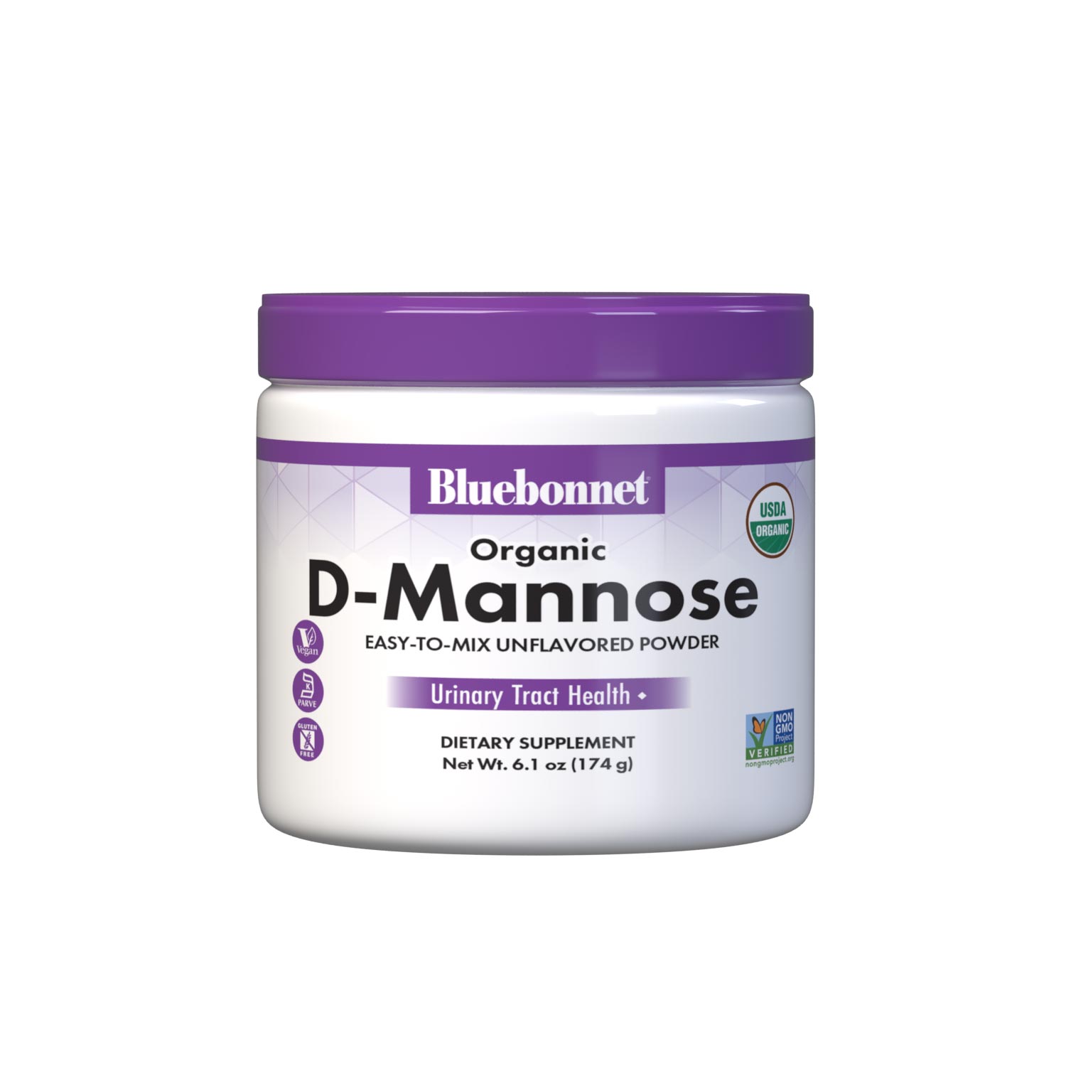 D-mannose easy-to-mix powder, 6.1 oz, supplements facts panel