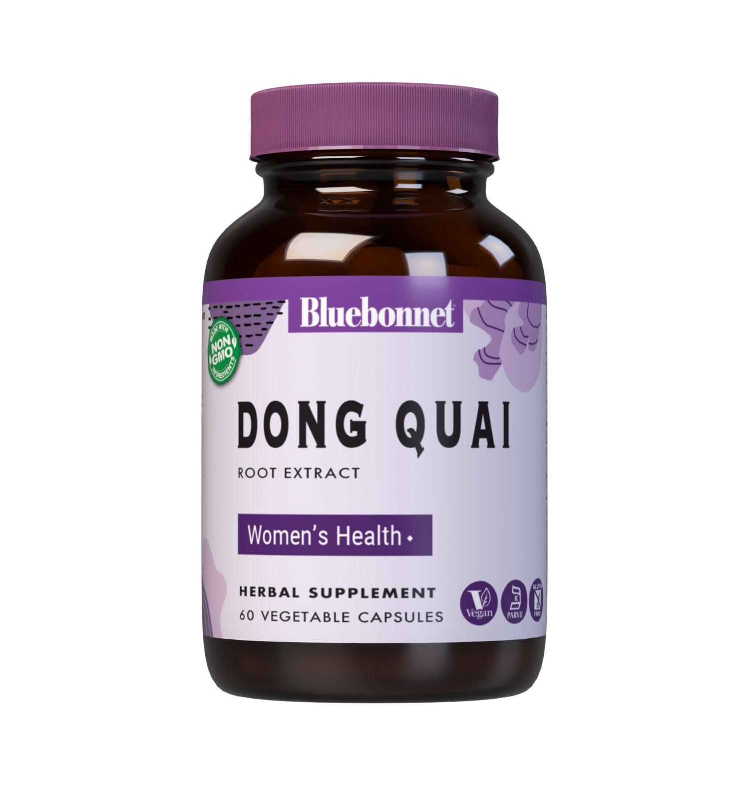 Bluebonnet’s Dong Quai Root Extract 60 Vegetable Capsules contain a full spectrum extract of dong quai root that is carefully produced by a clean and gentle water-based extraction method to capture and preserve dong quai’s most valuable components. #size_60 count