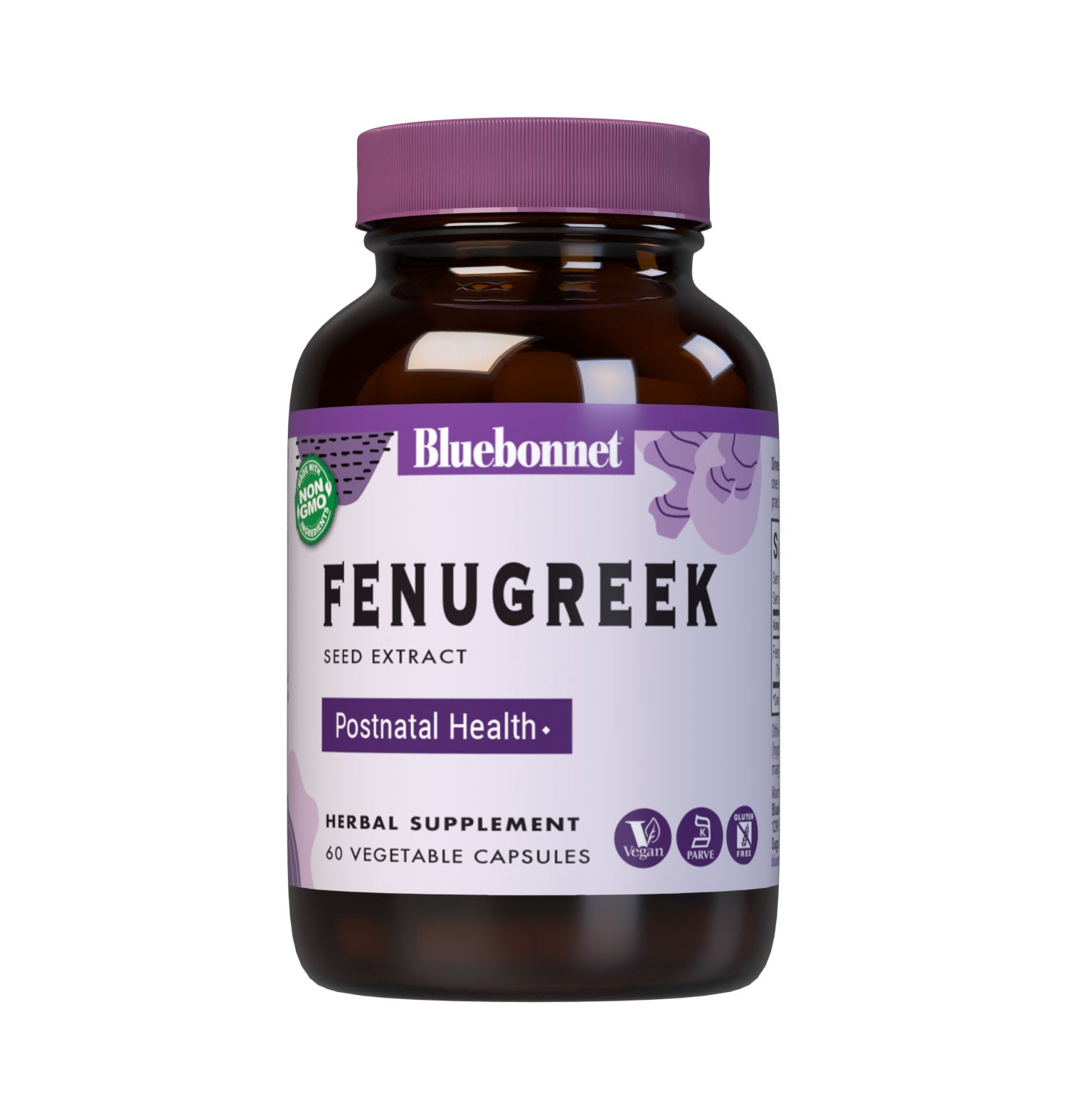 Bluebonnet’s Fenugreek Seed Extract 60 Vegetable Capsules provide a standardized extract of total saponins, the most researched active constituents found in fenugreek. A clean and gentle water-based extraction method is employed to capture and preserve fenugreek’s most valuable components.  #size_60 count