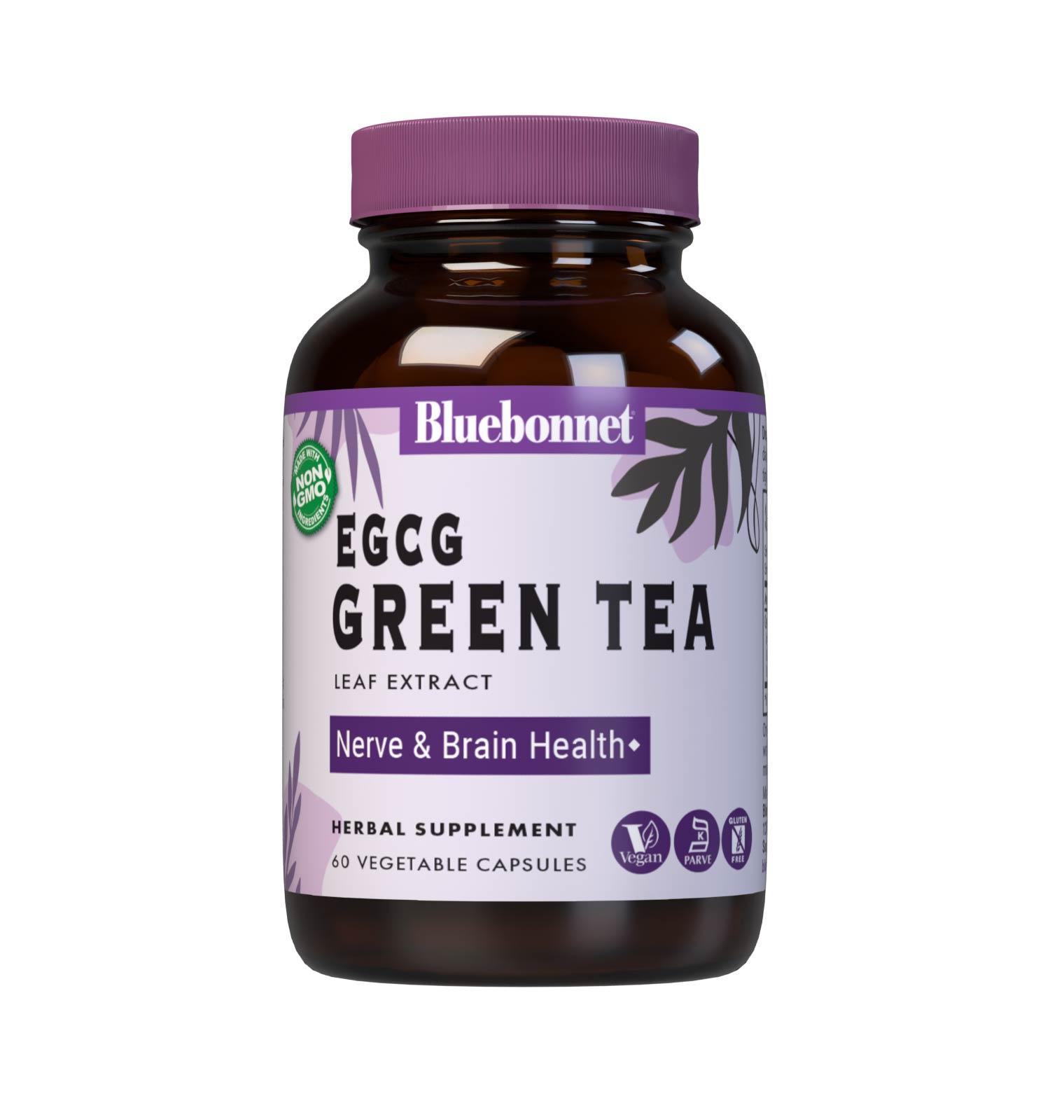 Bluebonnet’s EGCG Green Tea Leaf Extract 60 Vegetable Capsules contain a standardized extract of total polyphenols, catechins and EGCG, the most researched active constituents found in green tea. A clean and gentle water-based extraction method is employed to capture and preserve green tea’s most valuable components. #size_60 count