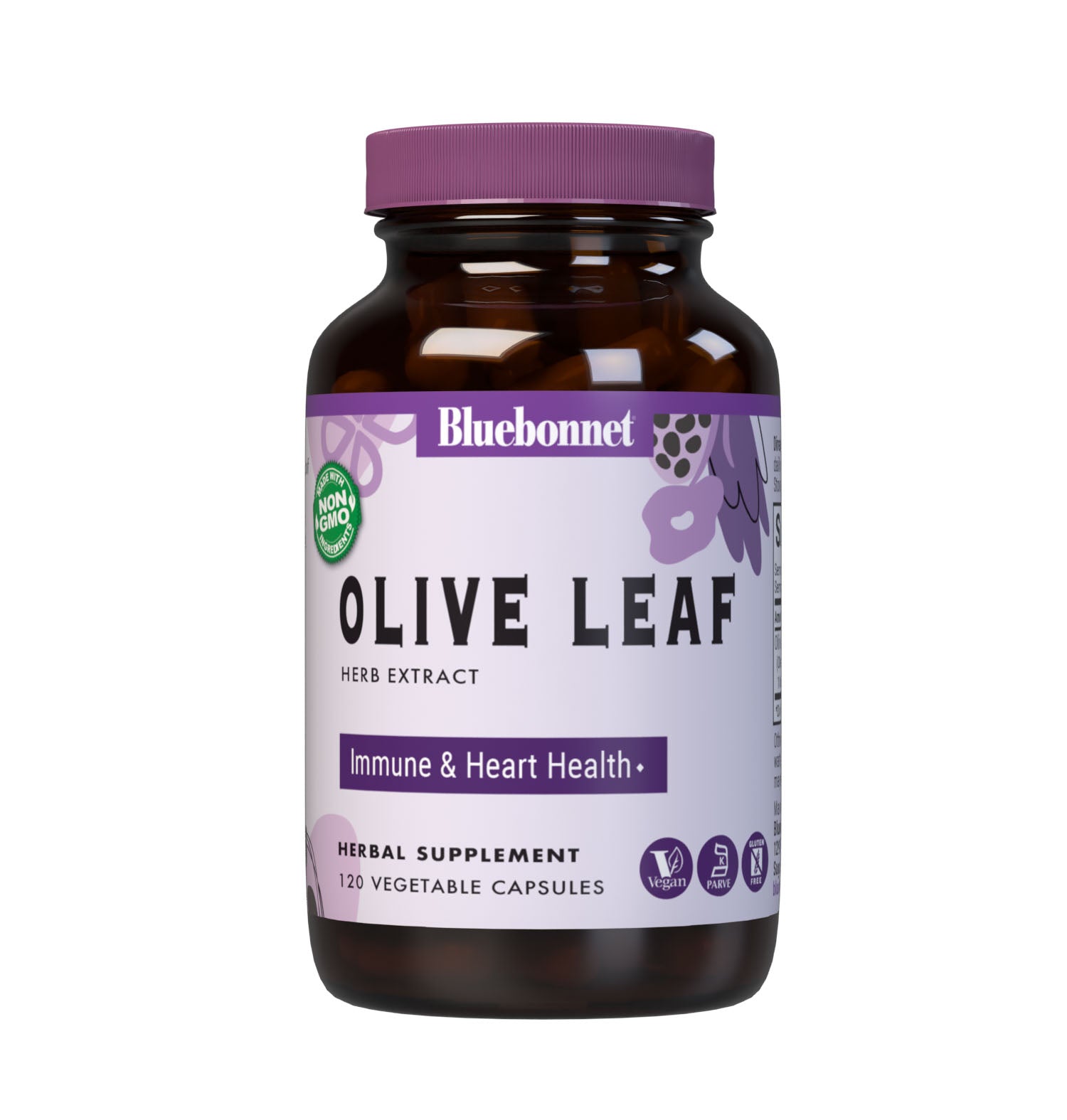 Bluebonnet’s Olive Leaf Herb Extract 120 Vegetable Capsules are formulated with a standardized extract of oleuropein, the most researched active constituent found in olive leaf. A clean and gentle water-based extraction method is employed to capture and preserve olive leaf’s most valuable components. #size_120 count