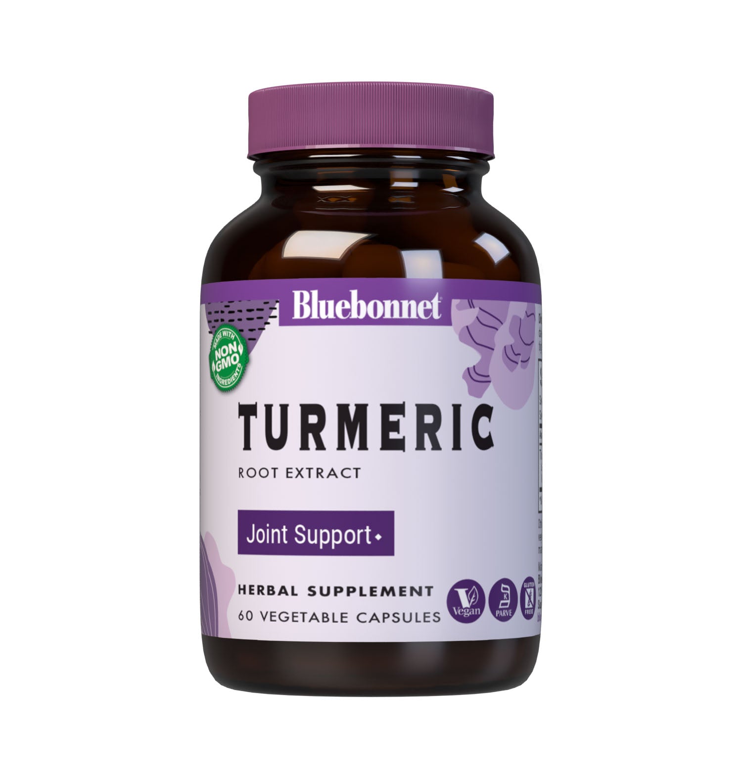 Bluebonnet’s Turmeric Root Extract 60 Capsules provide a standardized extract of total curcuminoids, the most researched active constituents found in turmeric. A clean and gentle water-based extraction method is employed to capture and preserve turmeric’s most valuable components. #size_60 count