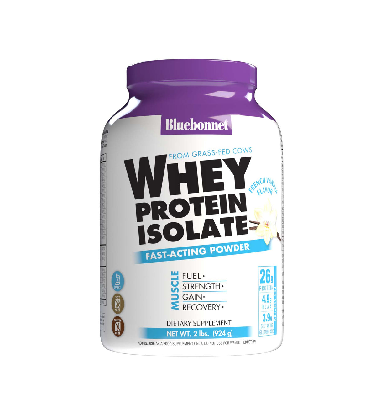 WHEY PROTEIN ISOLATE POWDER French Vanilla Flavor