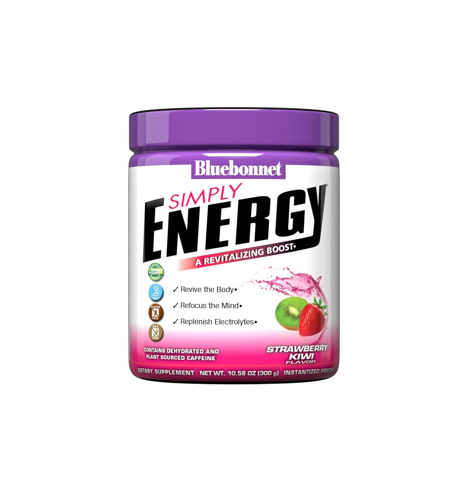 Simply Energy Powder is derived from a blend of herbal extracts, amino acids and electrolytes to help the body generate a wholesome surge of energy. The amino acids, L-arginine, L-citrulline and beta-alanine, have been incorporated to enhance blood flow, as well as theanine to help the mind reach optimal mental clarity. #size_10.58 oz