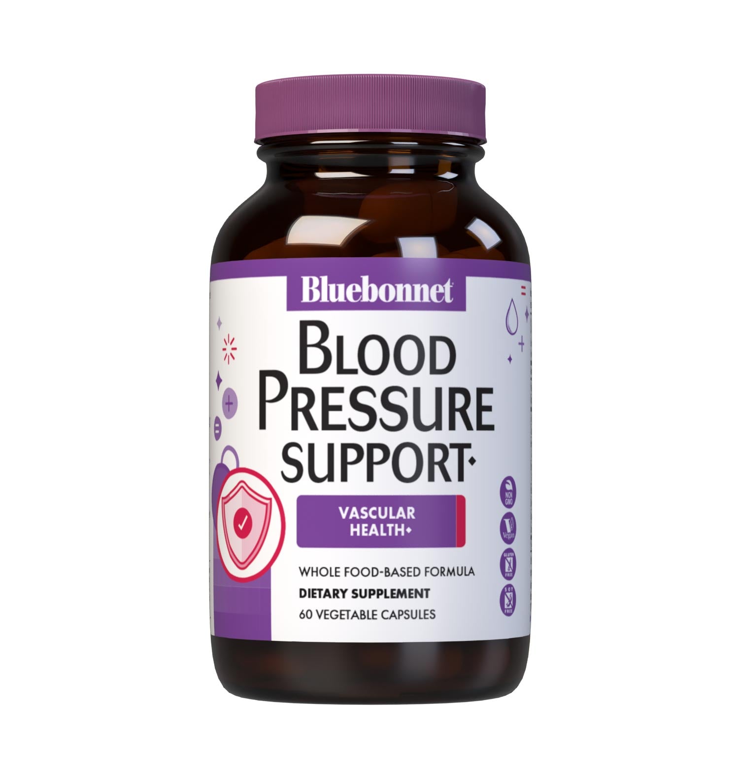 Bluebonnet’s Targeted Choice Blood Pressure Support 60 Vegetable Capsules are specially formulated with a unique blend of sustainably harvested or wildcrafted herbal/botanical extracts, the amino acids arginine and taurine, along with grape seed extract and CoQ10 to help support blood pressure levels that are already within the normal range. #size_60 count