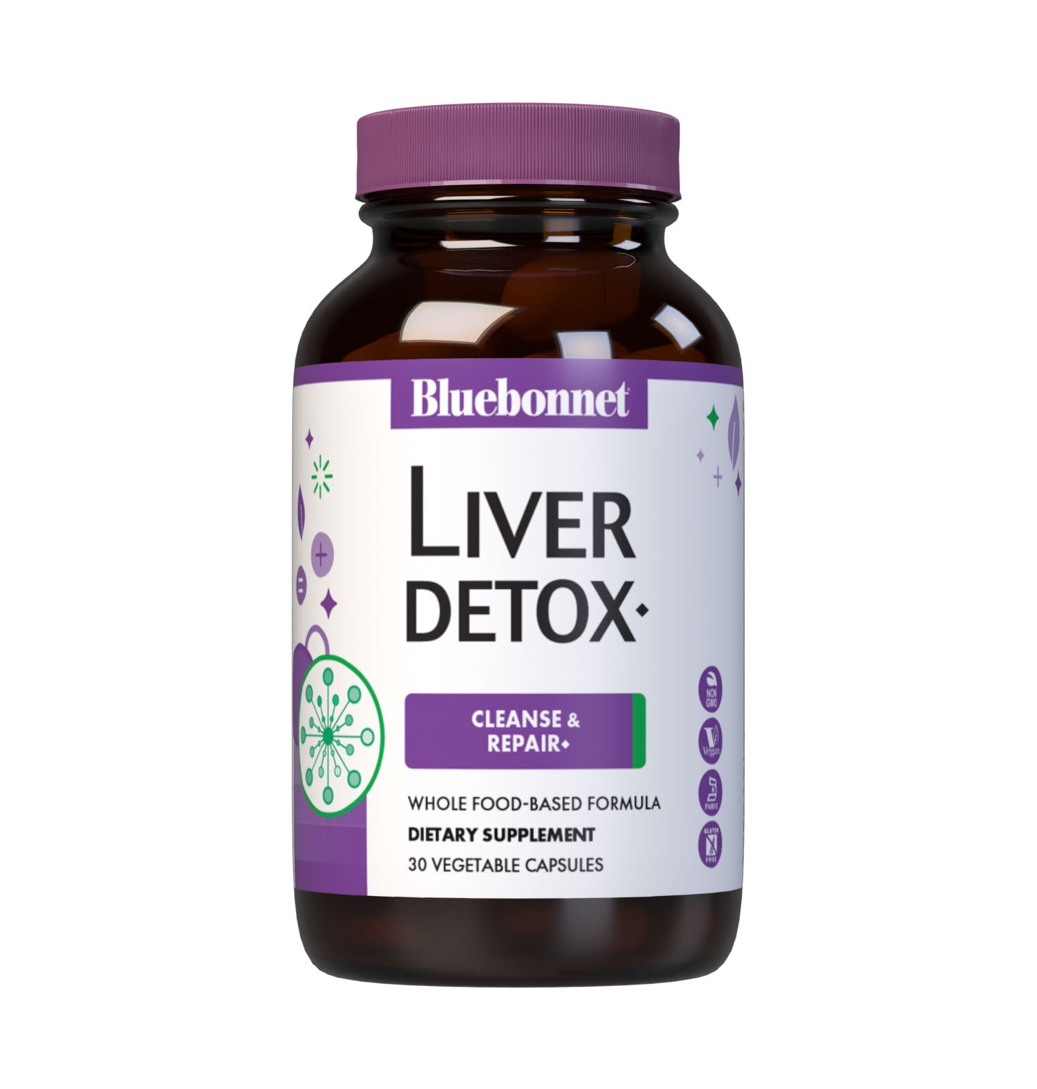 Bluebonnet’s Targeted Choice Liver Detox 30 Vegetable Capsules are specially formulated with a unique blend of amino acids and sustainably harvested or wildcrafted herbal extracts to support the body’s detoxification and elimination pathways by promoting a healthy liver and delivering effective antioxidant protection. #Size_30 count