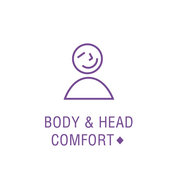 this product may support body and head comfort