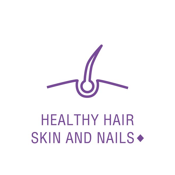 the product may support healthy hair, skin and nails