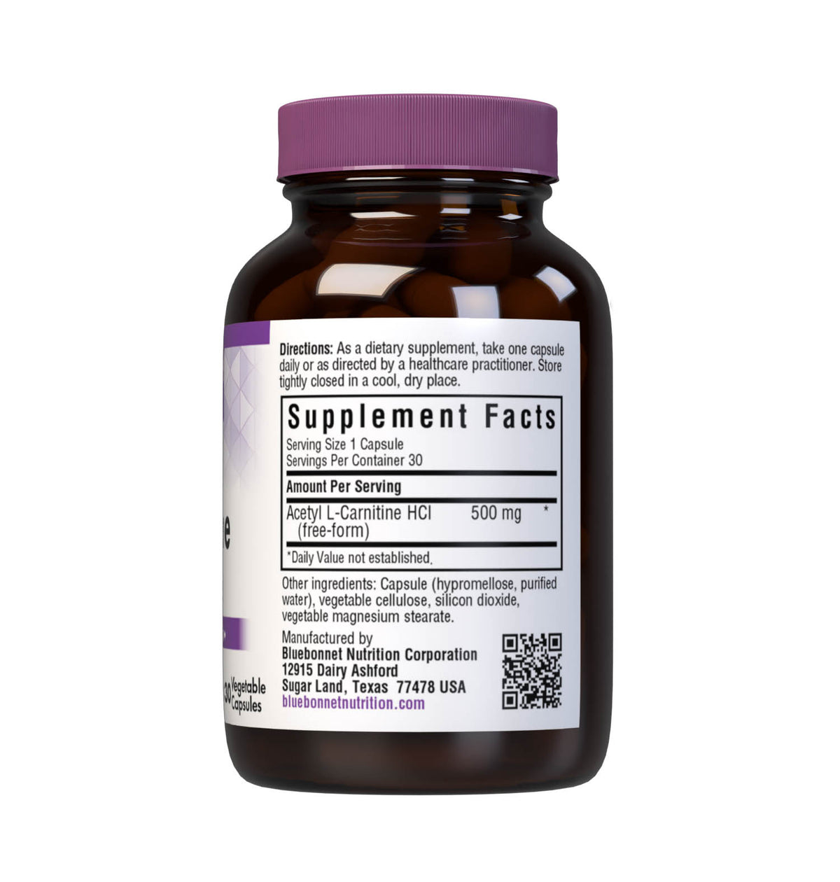 Henry Blooms Acetyl L-Carnitine 500 60 Vege Capsules