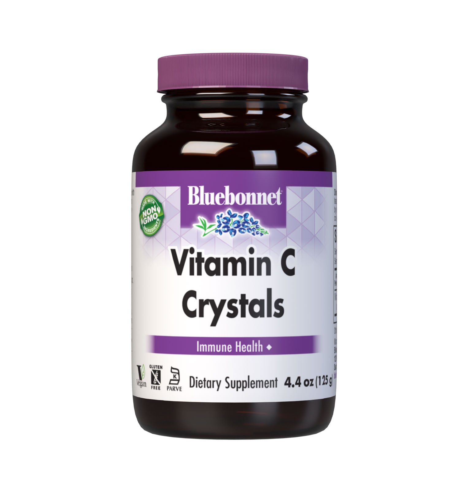 Bluebonnet’s Vitamin C Crystals are formulated with identity preserved (IP) L-ascorbic acid in its crystalline form to help support immune function. There are no excipients present. #size_4.4oz