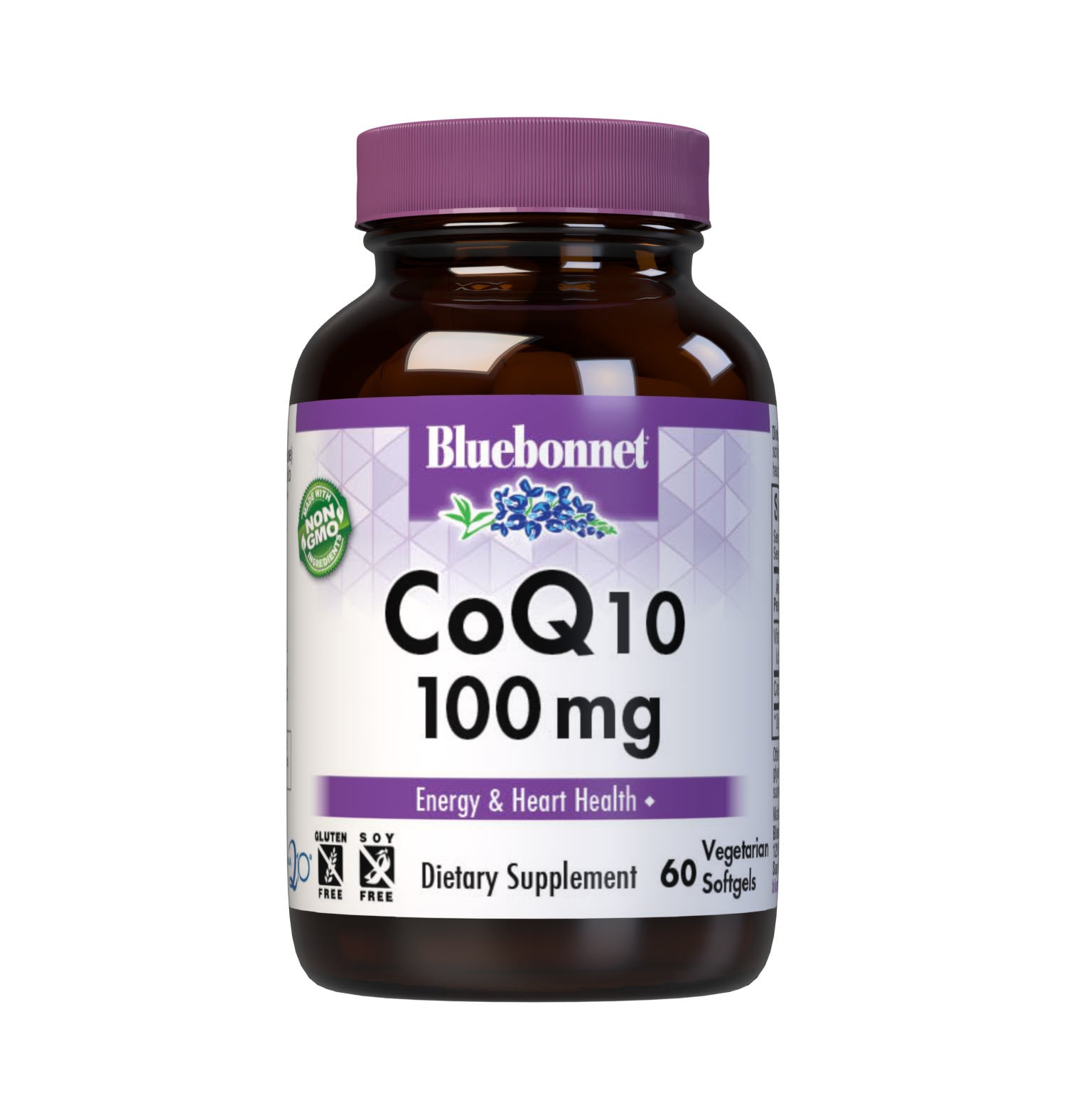 Bluebonnet’s CoQ10 30 mg 60 Vegetarian Softgels are formulated with the trans-isomer form of CoQ10 (ubiquinone) in a base of non-GMO sunflower oil along with vitamin E to support energy levels and cardiovascular health. #size_60 count