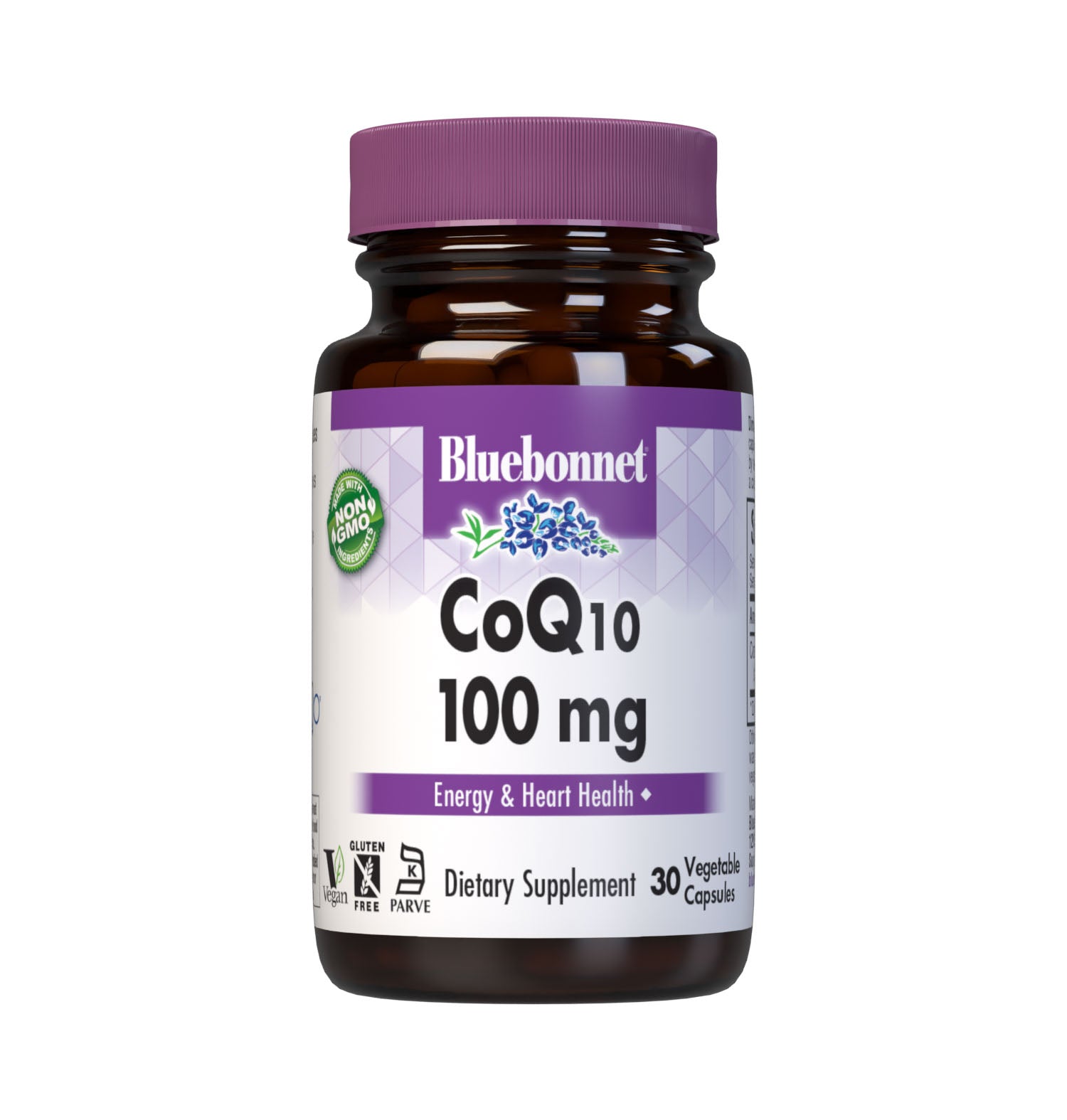 Bluebonnet’s CoQ10 100 mg 30 Vegetable Capsules provide 100% “trans-isomer” coenzyme Q10. Available in easy-to-swallow vegetable capsules for maximum assimilation and absorption. #size_30 count