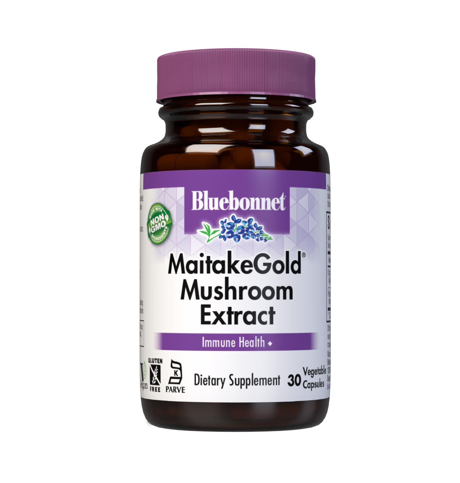 Bluebonnet’s MaitakeGold Mushroom Extract 30 Vegetable Capsules have been expertly formulated with a combination of clinically studied, patented MaitakeGold 404 extract with organic whole maitake mycelia grown on brown rice to support immune health.  #size_30 count