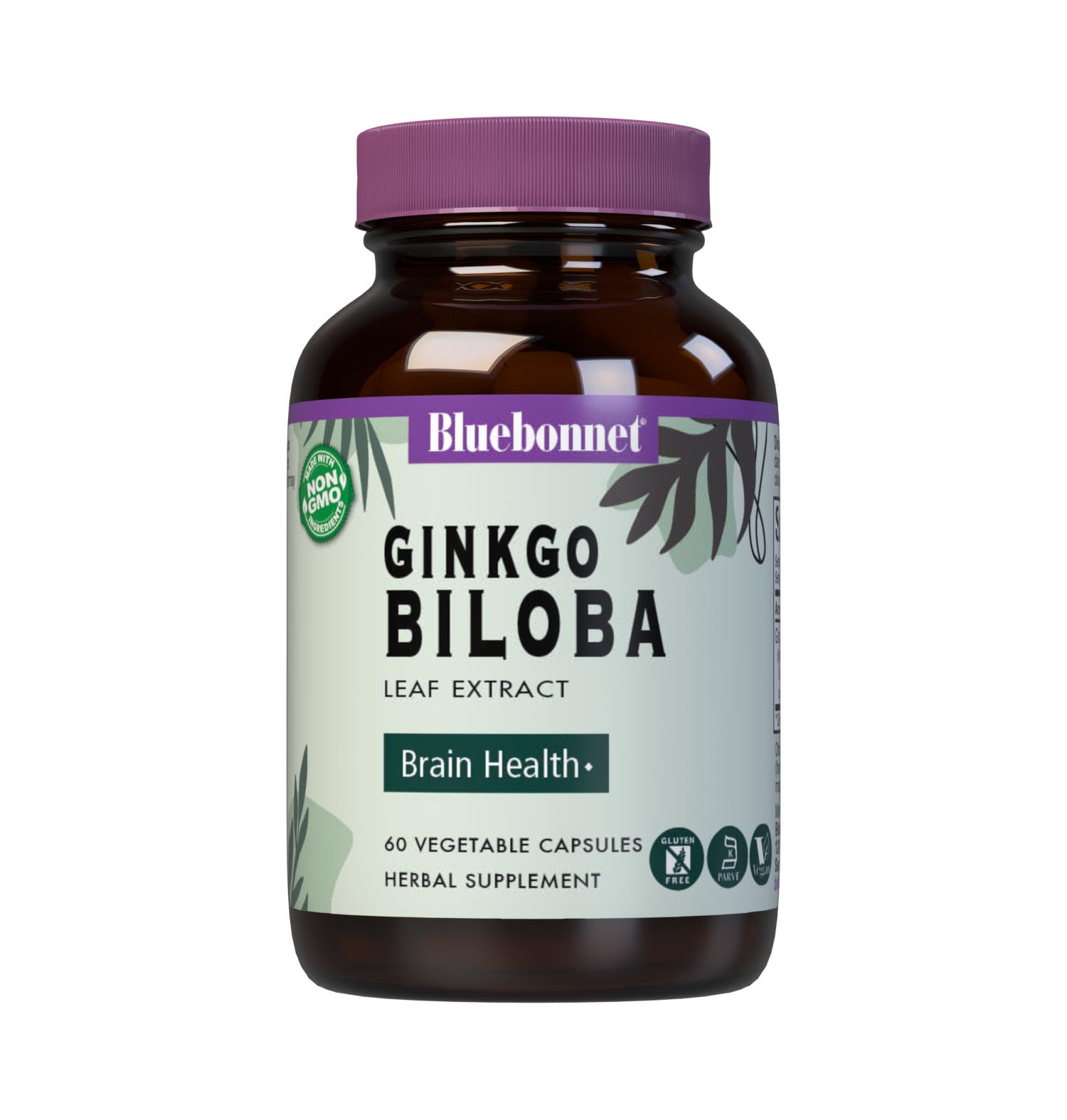 Bluebonnet’s Ginkgo Biloba Leaf Extract 60 Vegetable Capsules contain Ginkgoselect from Indena, a standardized extract of ginkgo flavoglycosides and terpene lactones, the most researched active constituents found in ginkgo biloba which may help support brain health and focus. A clean and gentle water-based extraction method is employed to capture and preserve ginkgo biloba’s most valuable components. #size_60 count