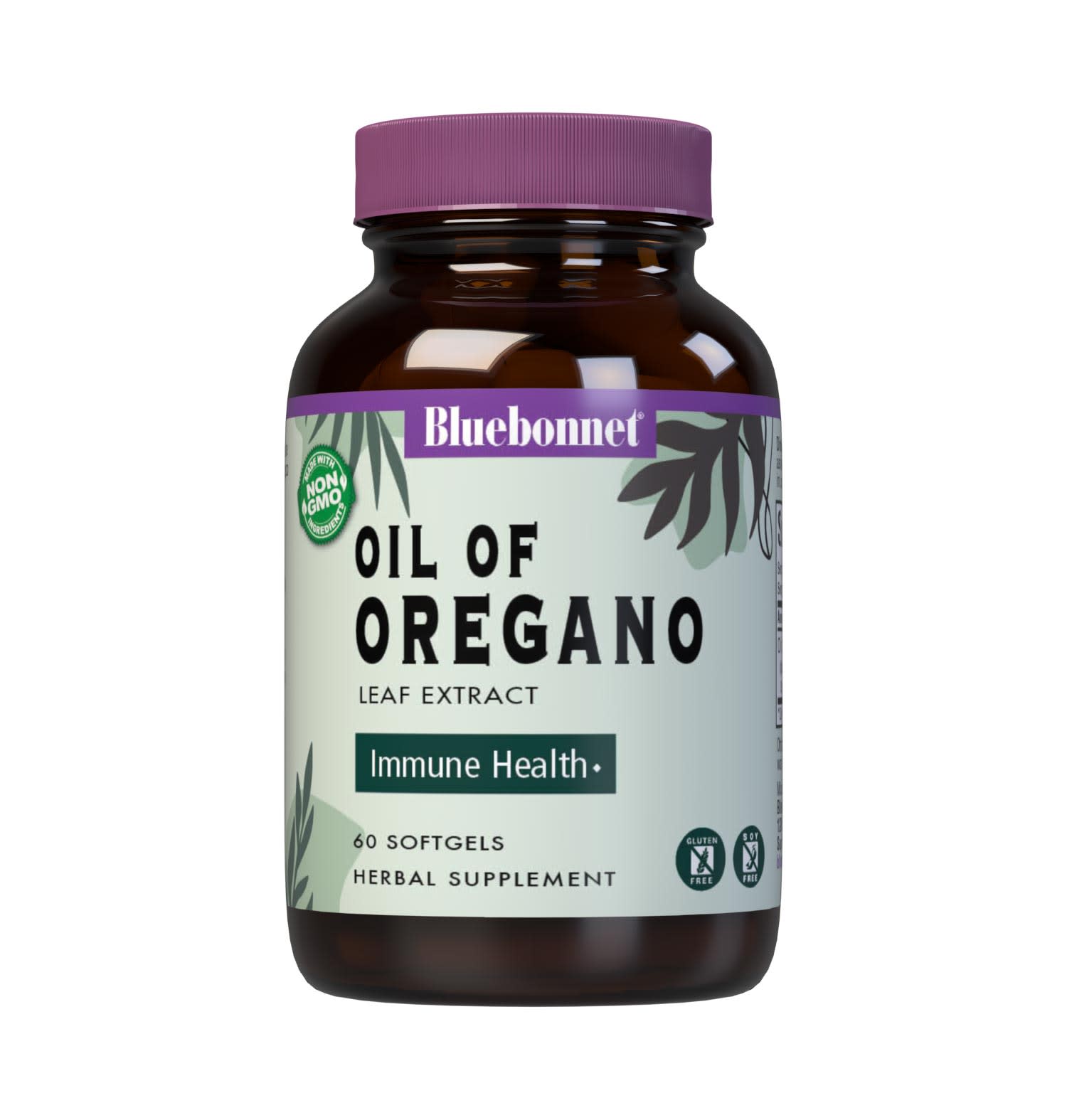 Bluebonnet’s Oil of Oregano Leaf Extract 60 Softgels provide a concentrated and highly-refined full spectrum extract of oregano leaf, which may support immune health, that is produced from a true Wild Mediterranean species and is harvested from the mountainous regions of Hungary. A clean and gentle water-based extraction method is employed to capture and preserve oil of oregano’s most valuable components. #size_60 count