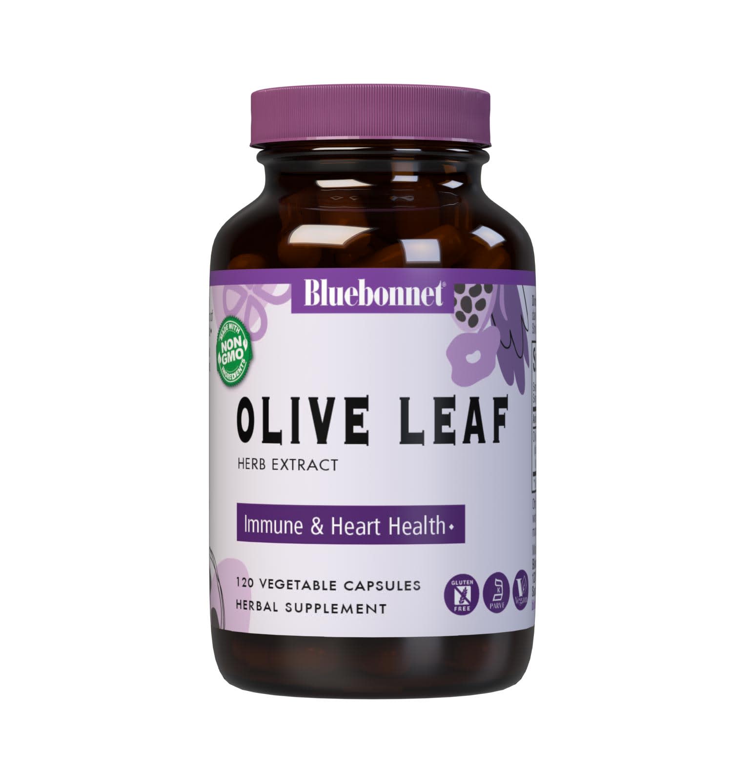 Bluebonnet’s Olive Leaf Herb Extract 120 Vegetable Capsules are formulated with a standardized extract of oleuropein, the most researched active constituent found in olive leaf. A clean and gentle water-based extraction method is employed to capture and preserve olive leaf’s most valuable components. #size_120 count