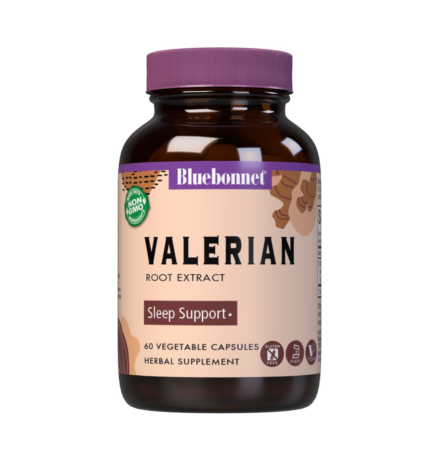 Bluebonnet’s Valerian Root Extract 60 Vegetable Capsules contain a standardized extract of total valerenic acid, the most researched active constituent found in valerian. A clean and gentle water-based extraction method is employed to capture and preserve valerian’s most valuable components. #size_60 count