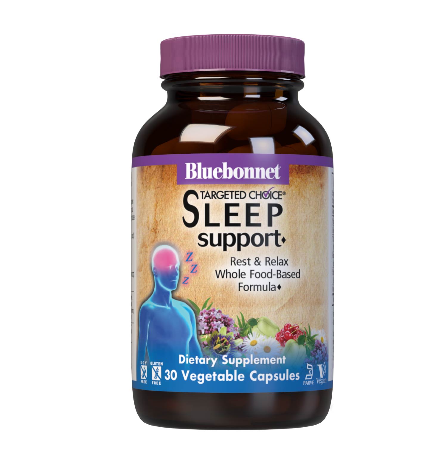Bluebonnet’s Targeted Choice Sleep Support 30 Vegetable Capsules are specially formulated with a unique blend of whole food nutrients, amino acids and herbal extracts to help promote restful sleep for those affected by occasional sleeplessness. #size_30 count