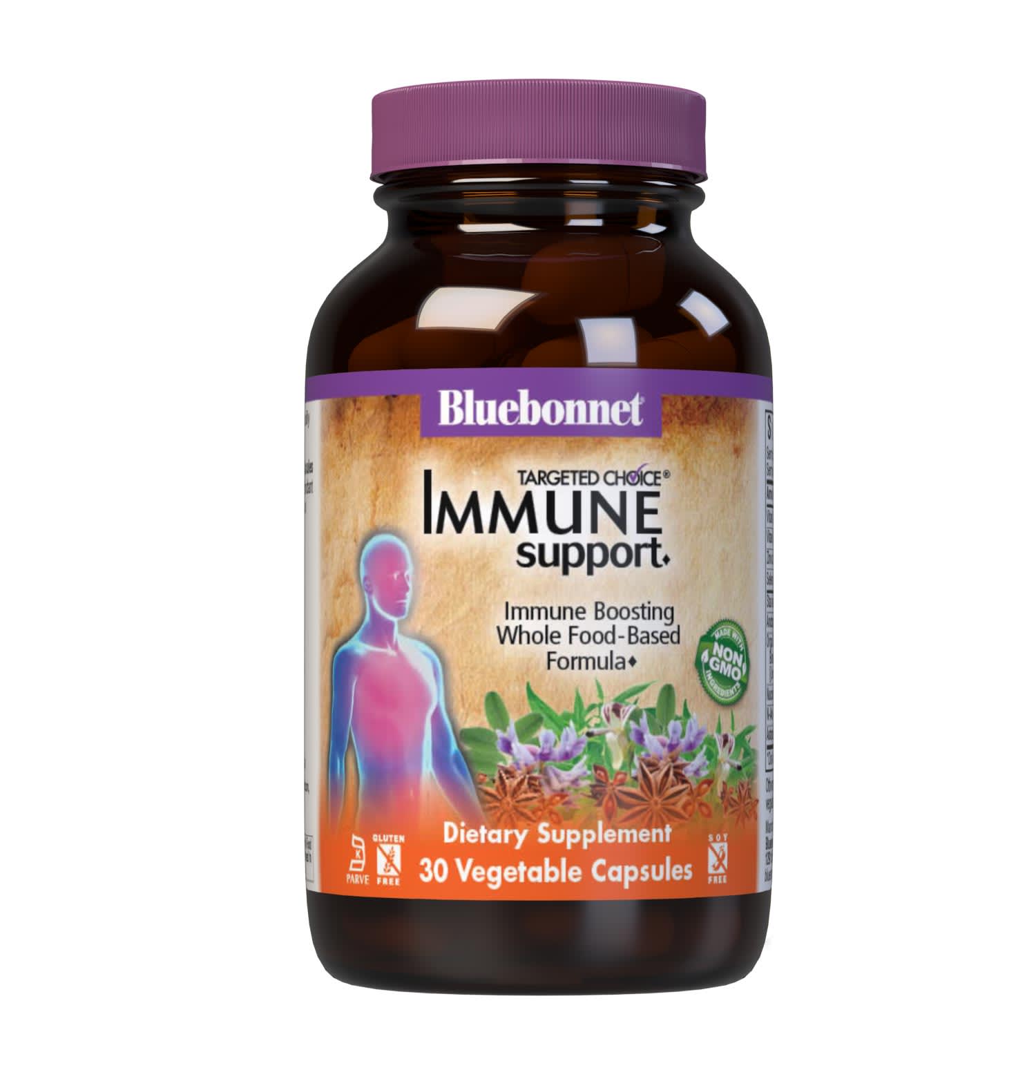 Bluebonnet’s Targeted Choice Immune Support 30 Vegetable Capsules are specially formulated to support immune function and antioxidant protection with a unique combination of vitamins, minerals and immune-boosting nutrients for optimal wellness. #size_30 count