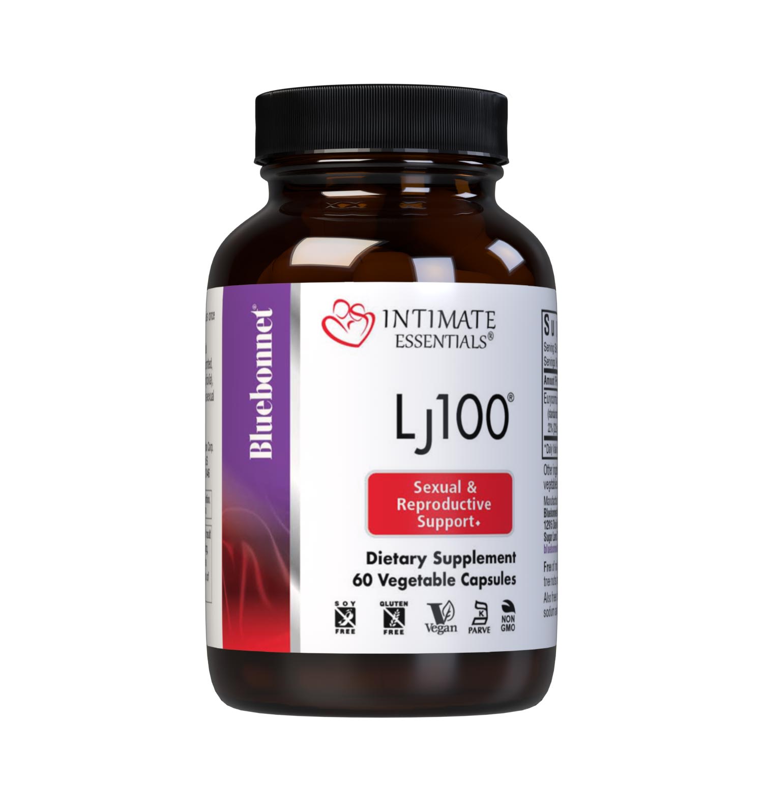 Bluebonnet’s Intimate Essentials LJ100 Vegetable Capsules are specially formulated with LJ100, a patented, standardized Tongkat Ali root extract (Eurycoma longifolia), clinically studied for enhancing both male and female sexual health and fertility. #size_60 count